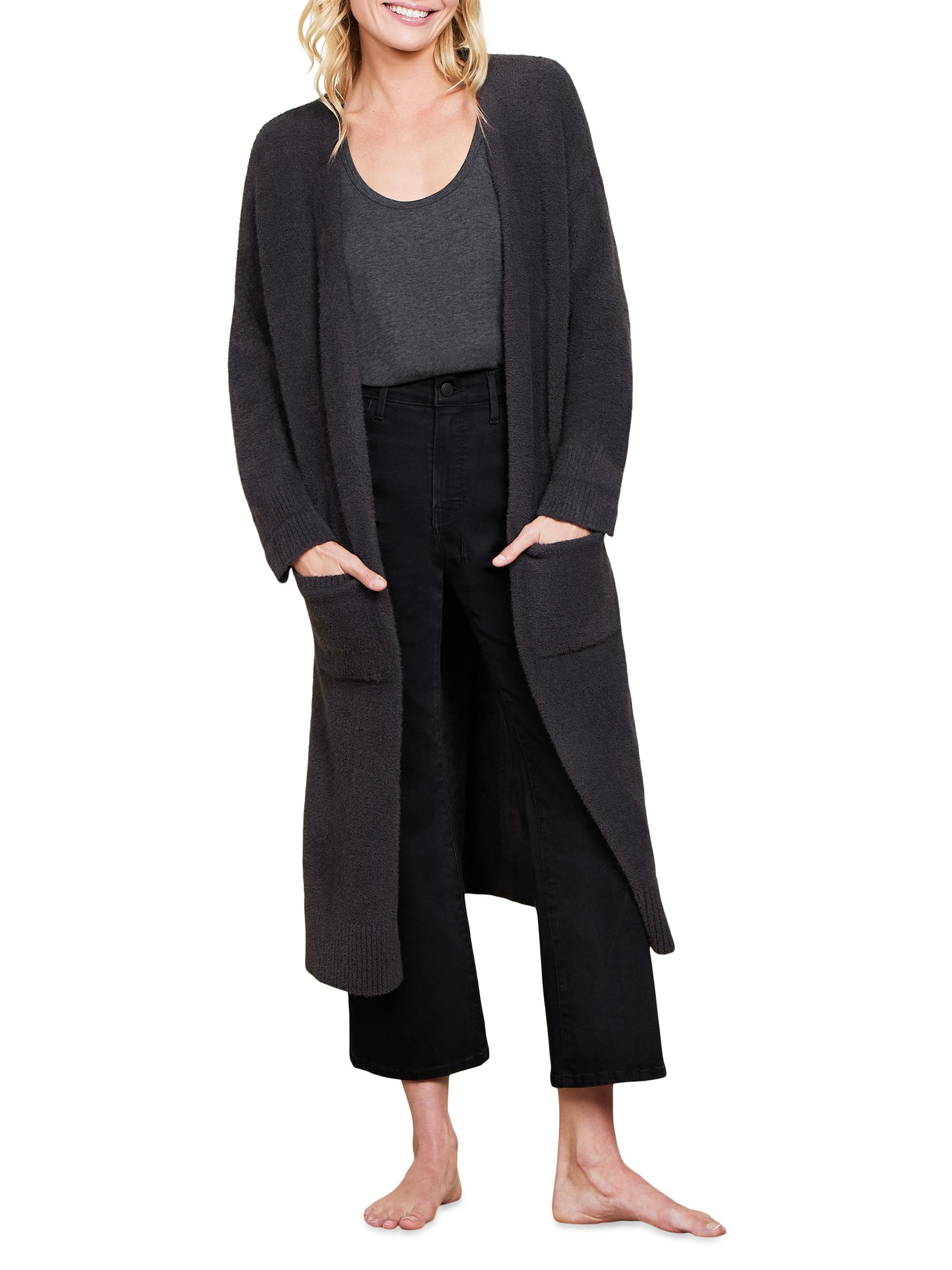 Barefoot Dreams Women's CozyChic Long Cardigan - Carbon