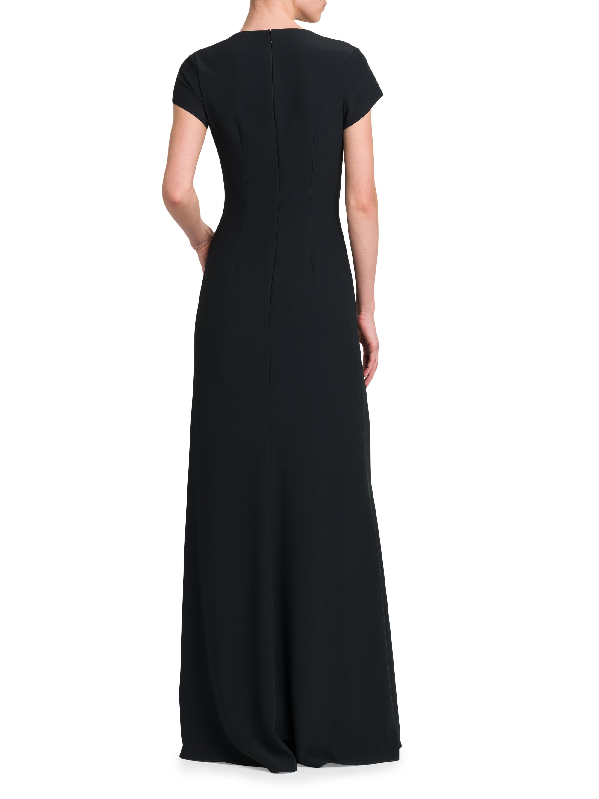McQueen Beaded Floral Crêpe Gown | Saks Fifth Avenue