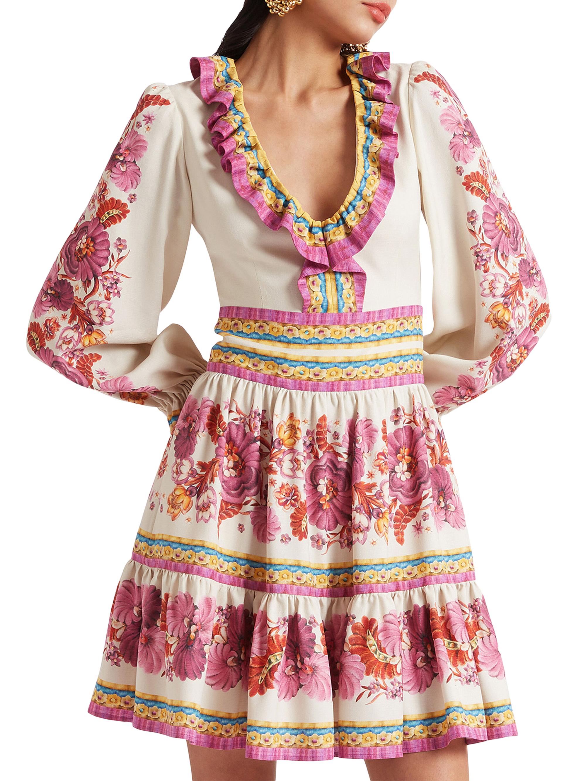 La Doublej - Multicolor Reina Mini Dress for Women - Size L Int - 24S