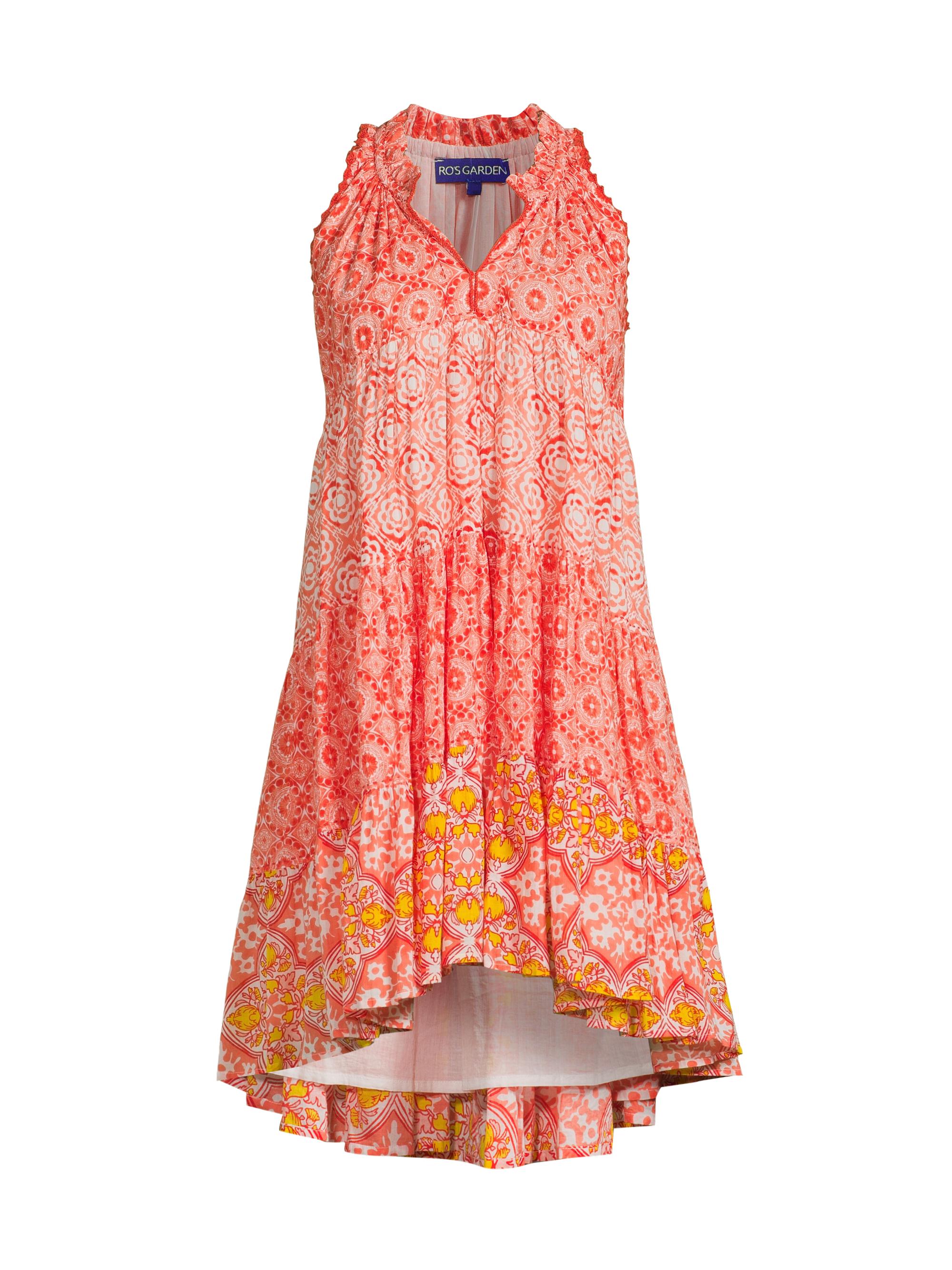 Ro's Garden Women's Sofie Mandala Sleeveless Minidress - Red Franca