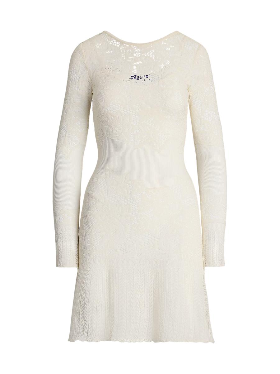 knee length dresses for ladies Polo Ralph Lauren Women's Lace-Trim Tank Dress  Channers