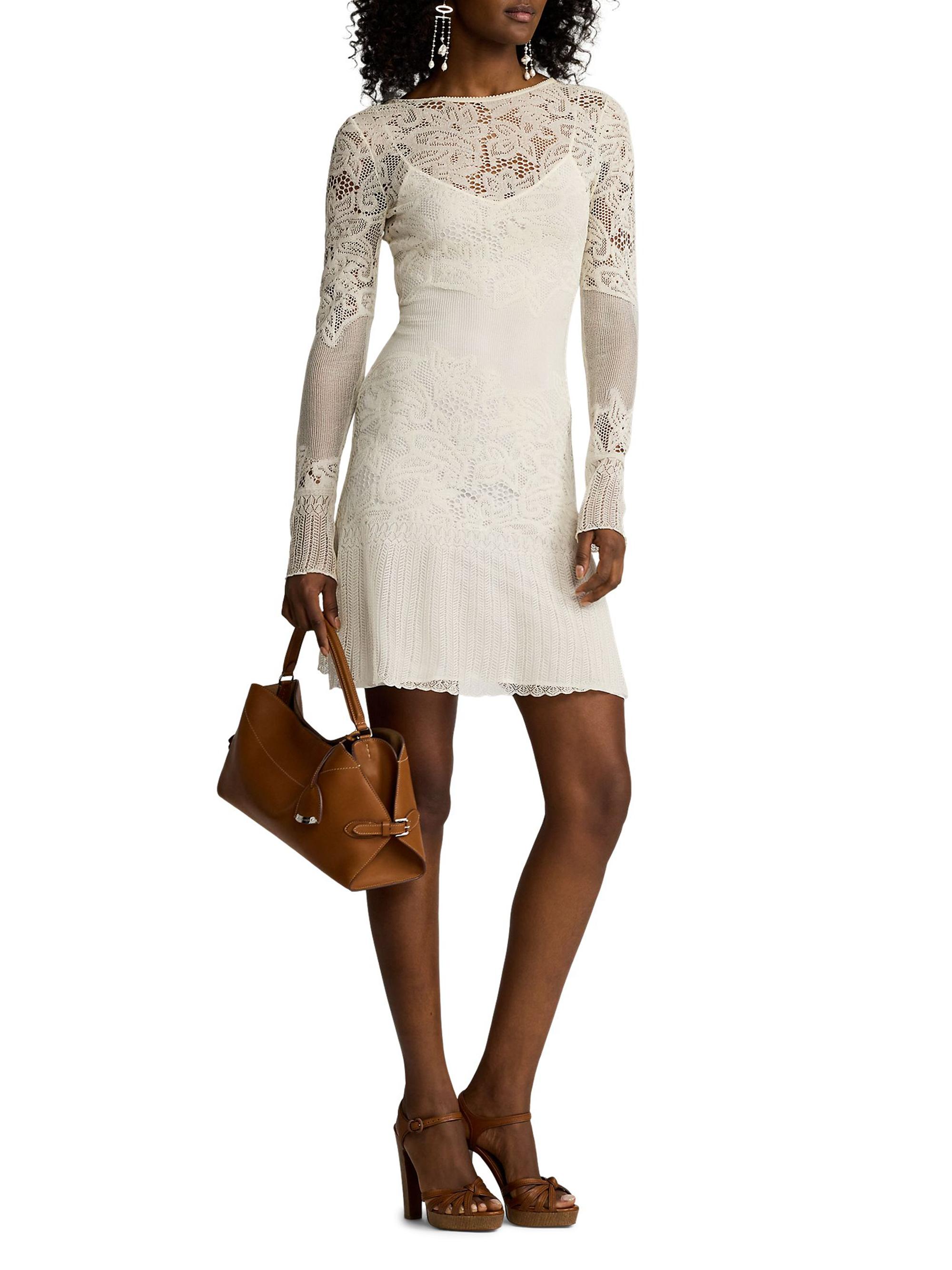 chinese dress ladies The Lace Knit Mini Dress main image 0