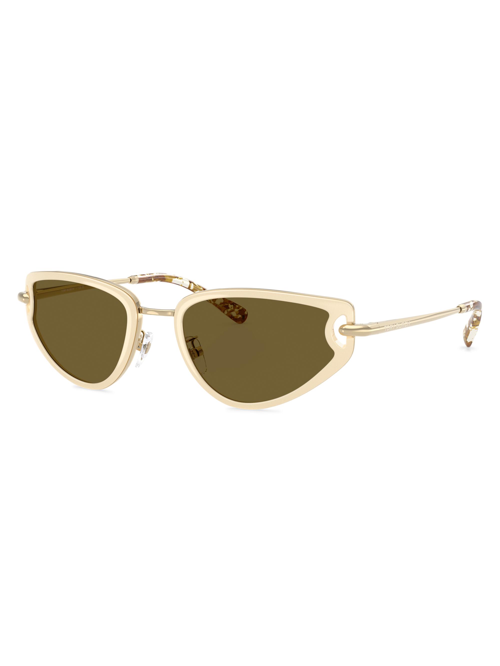 Tory Burch Women's 53MM Cat-Eye Sunglasses - Milky