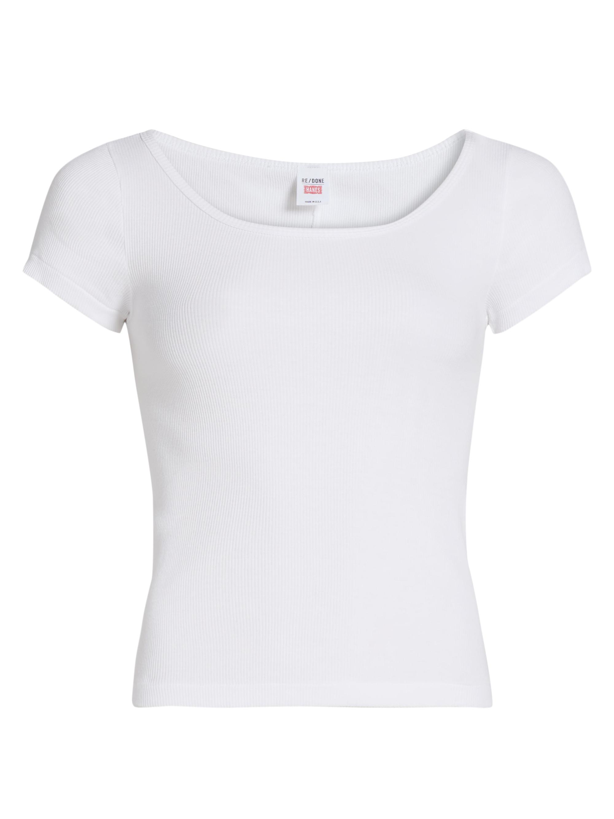 Re/done Women's Goldie Cotton Jersey T-Shirt - Optic White