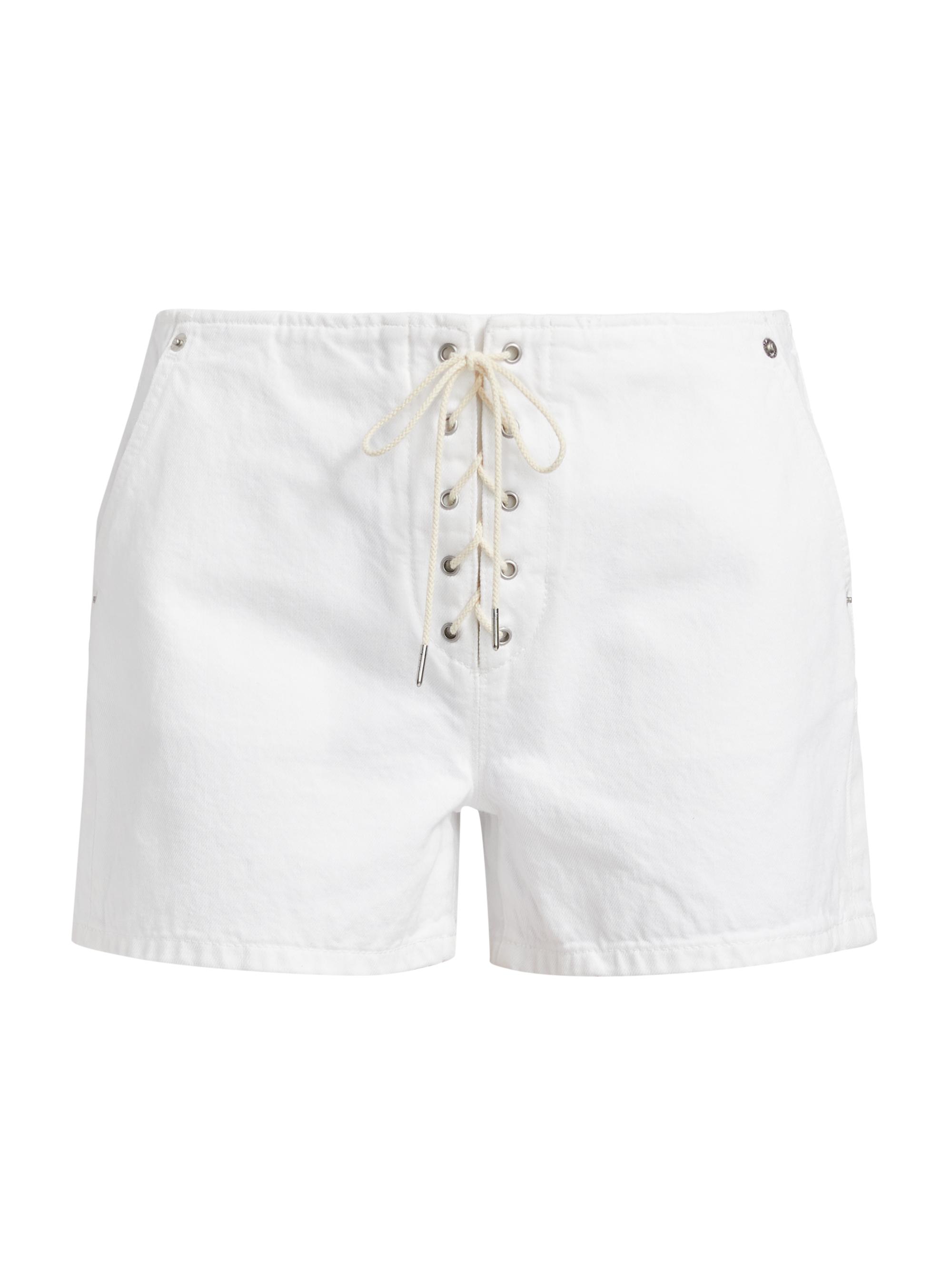 Re/done Women's The Boardwalk Lace-Up Shorts - White
