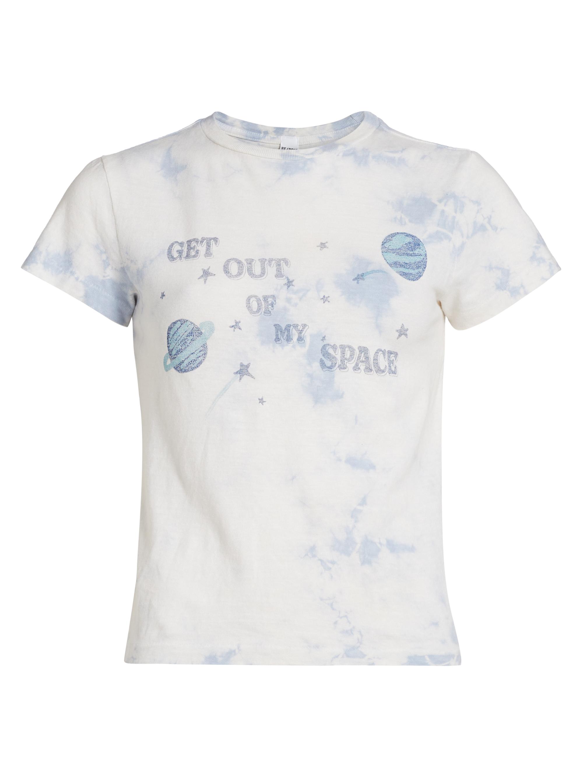 Re/done Women's My Space Tie-Dye Cotton T-Shirt - Hazy Tie Dye