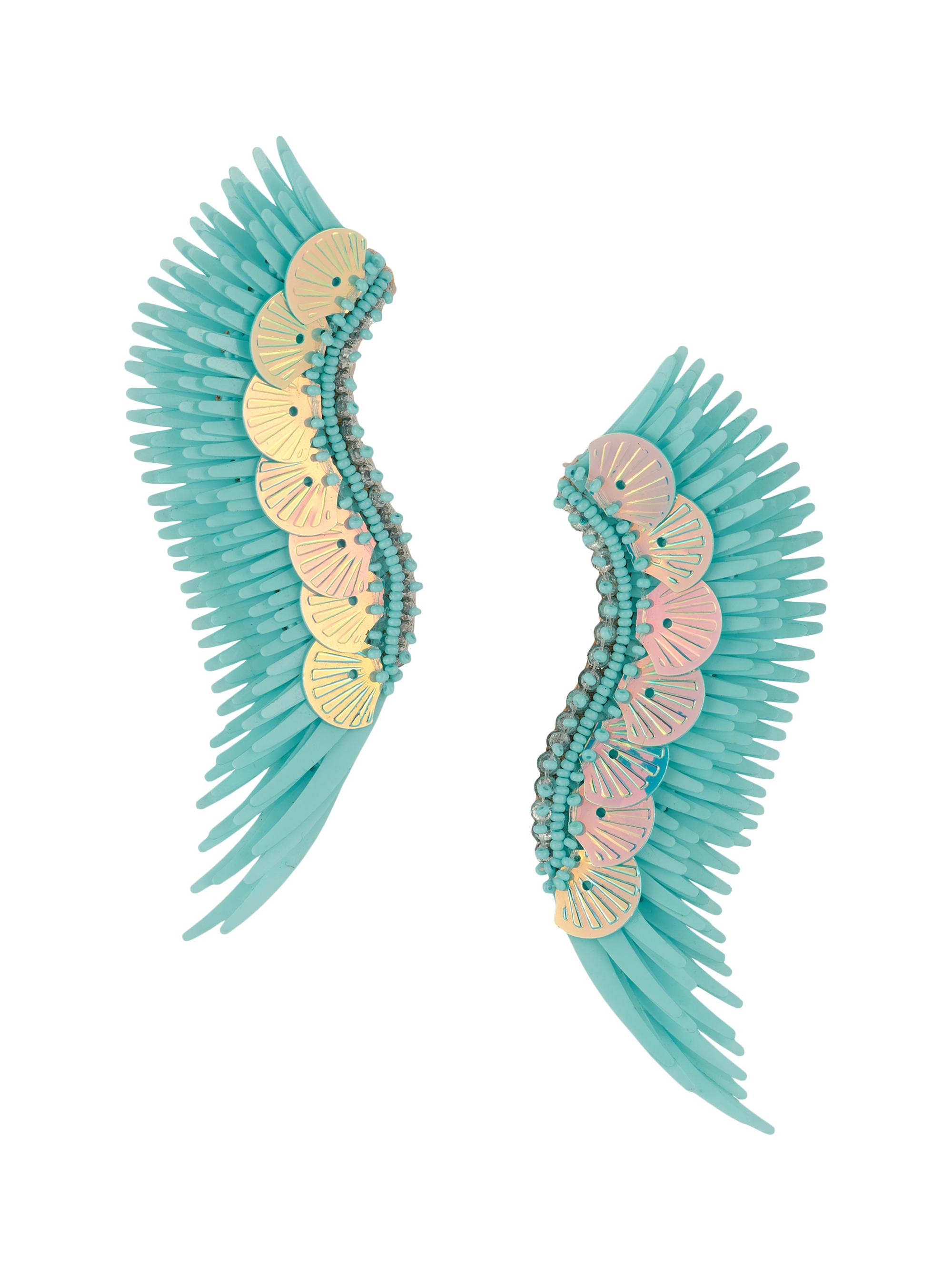 Mignonne Gavigan Women's Madeline Sequined Drop Earrings - Turquoise