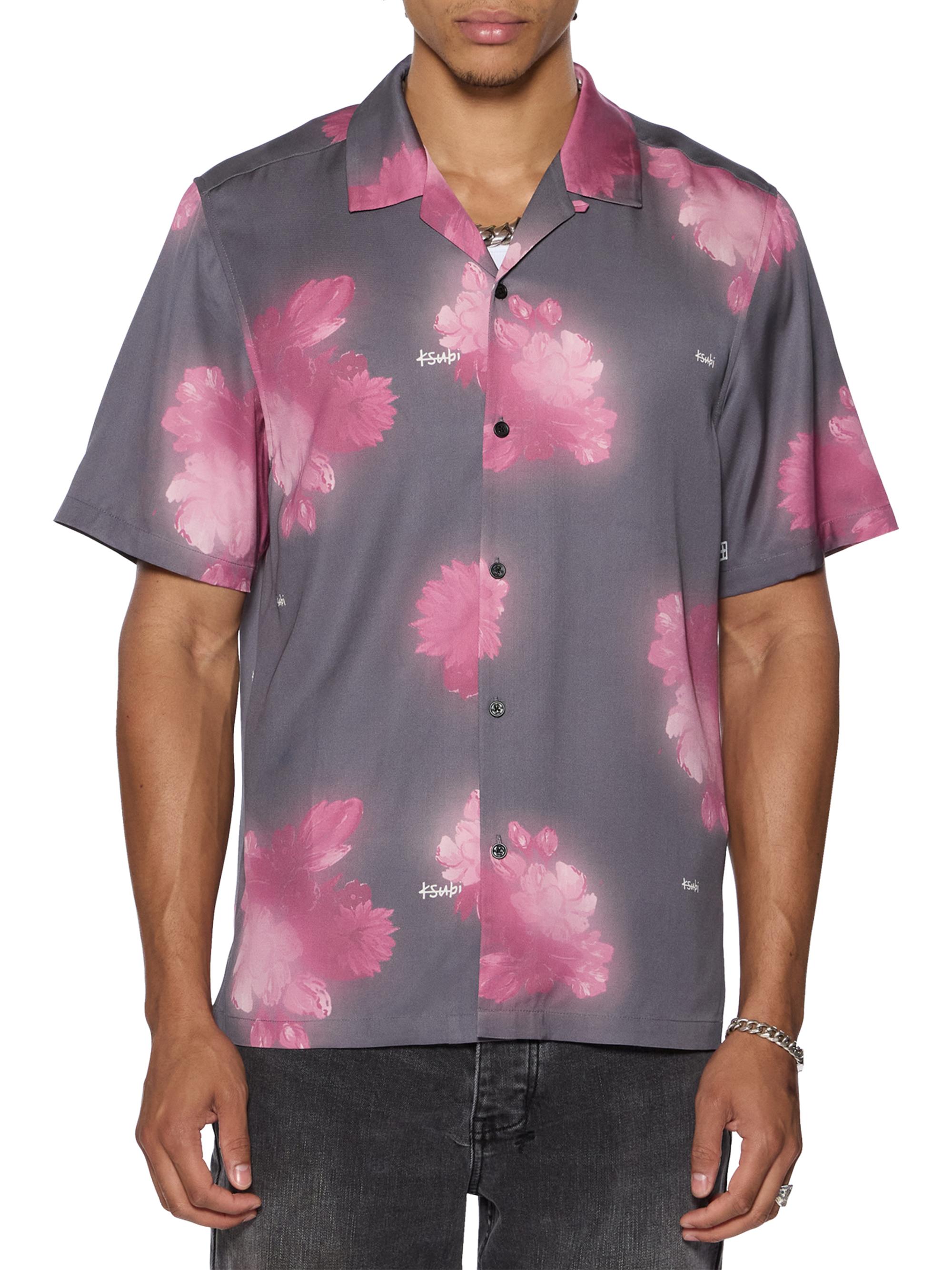 Ksubi Men's Cursed Resort Floral Camp Shirt - Black