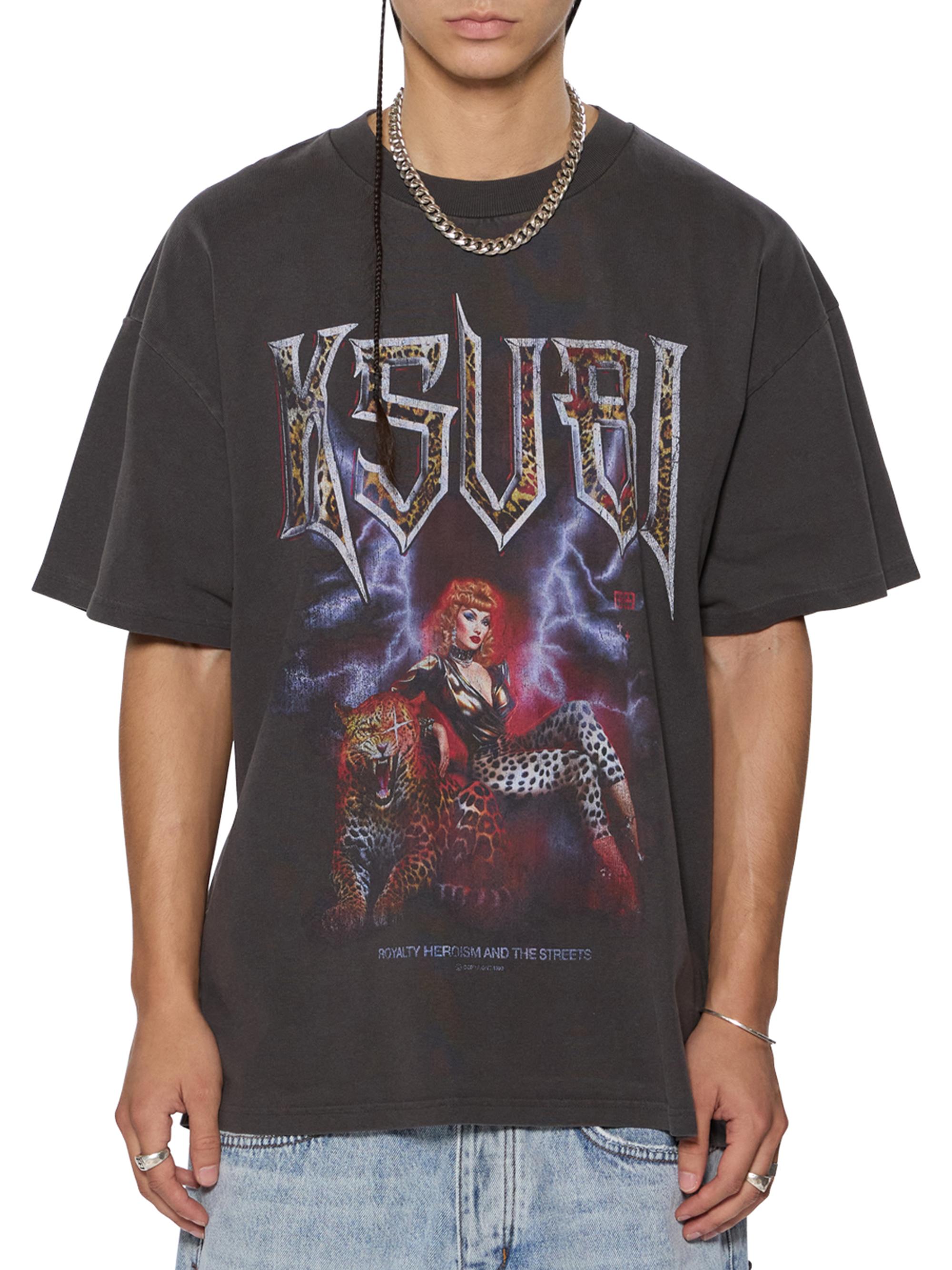 Ksubi Men's Kingdom Ekcess Faded T-Shirt - Black