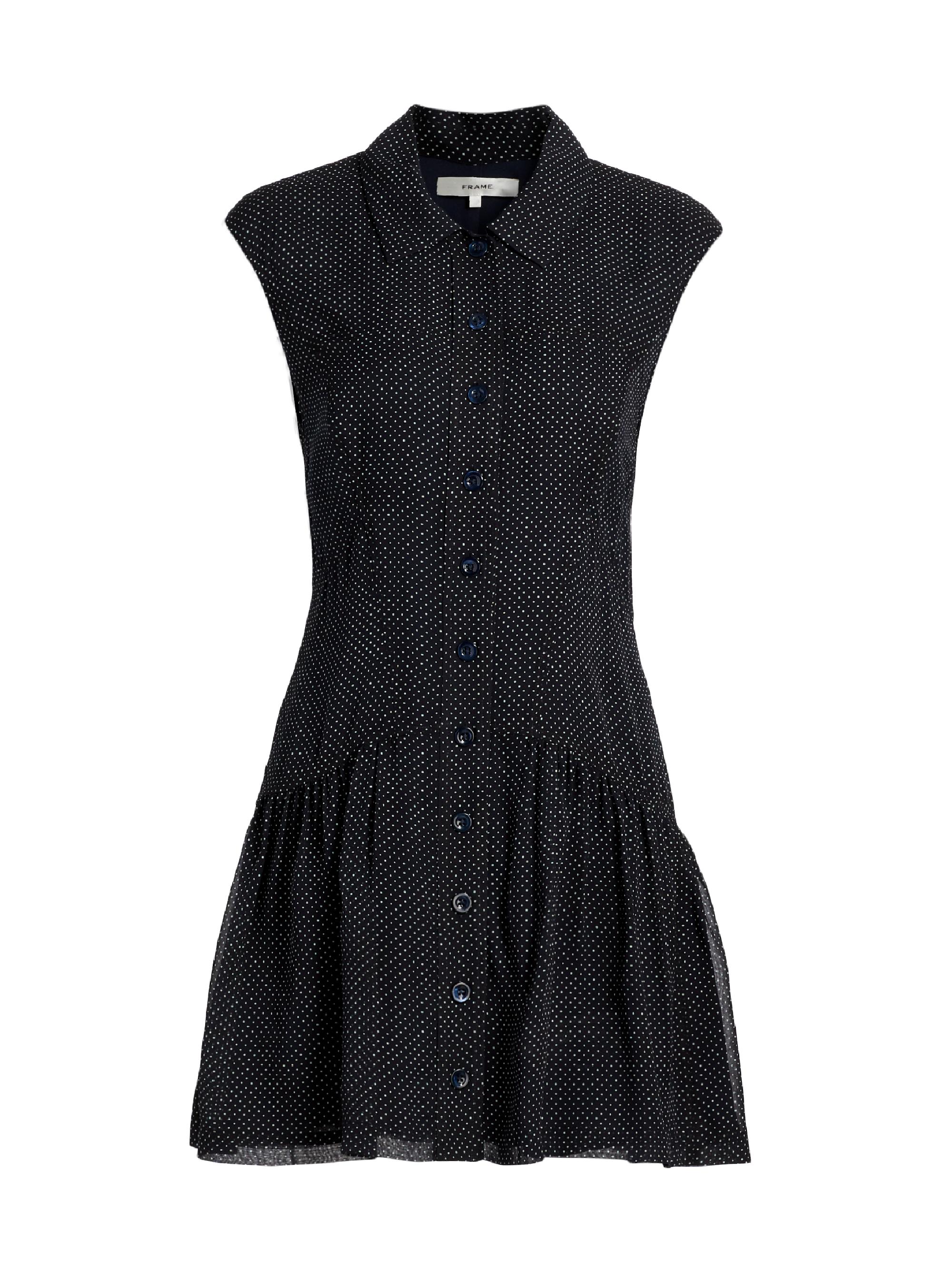 FRAME Women's The Silk Day Dress - Navy Multi