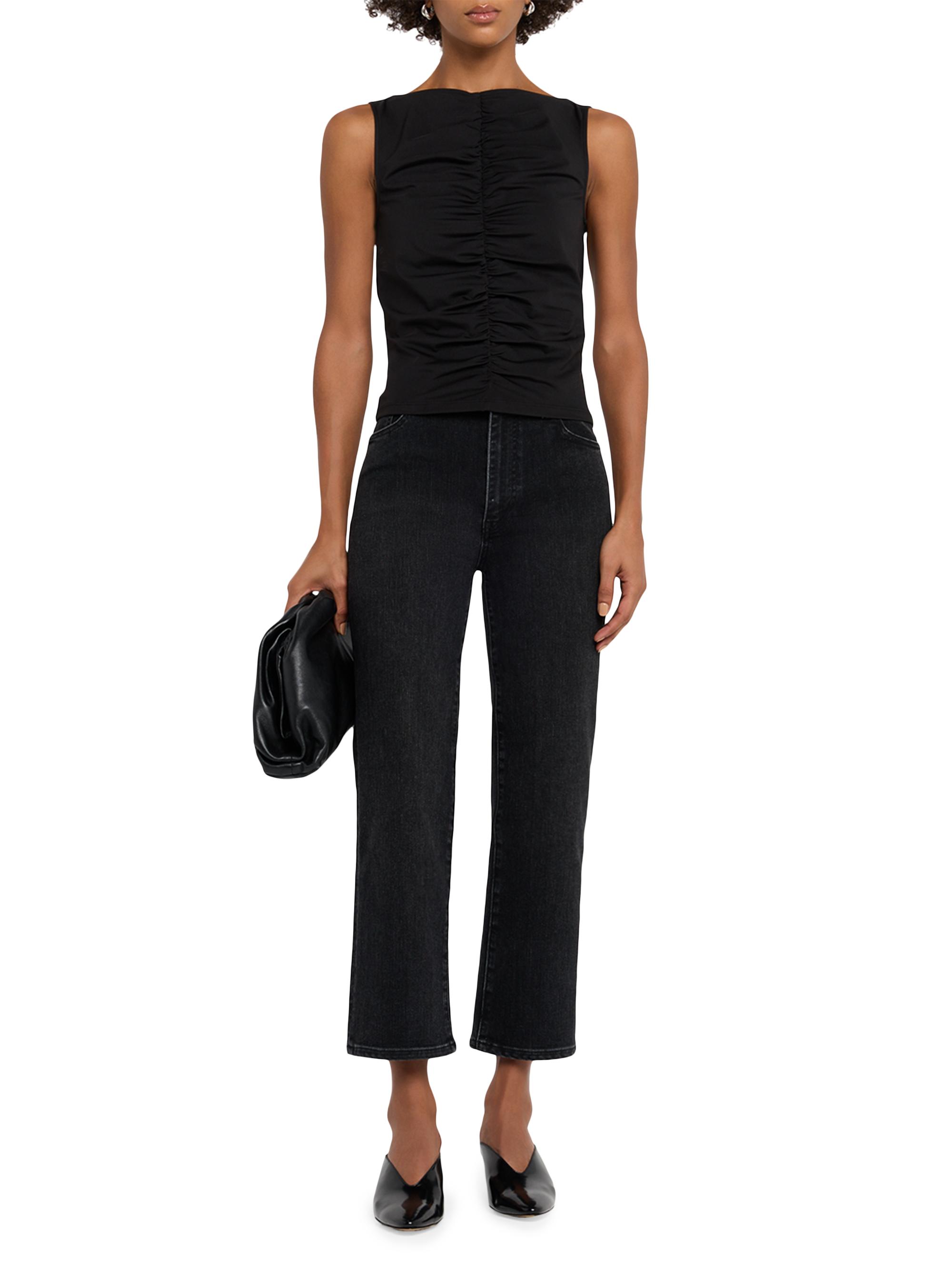 FRAME Ruched Sleeveless Top | Saks Fifth Avenue