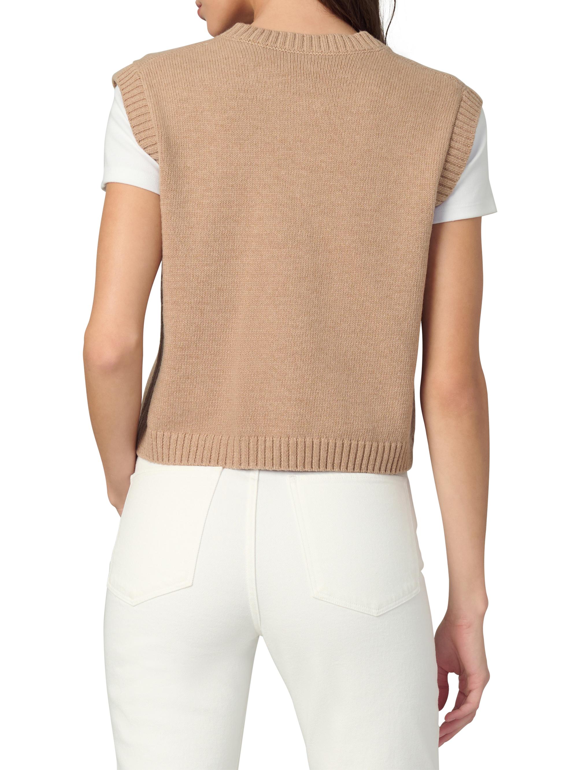 Joe's Jeans | Camel | Women's The Noa Wool-Blend Cardigan Vest -