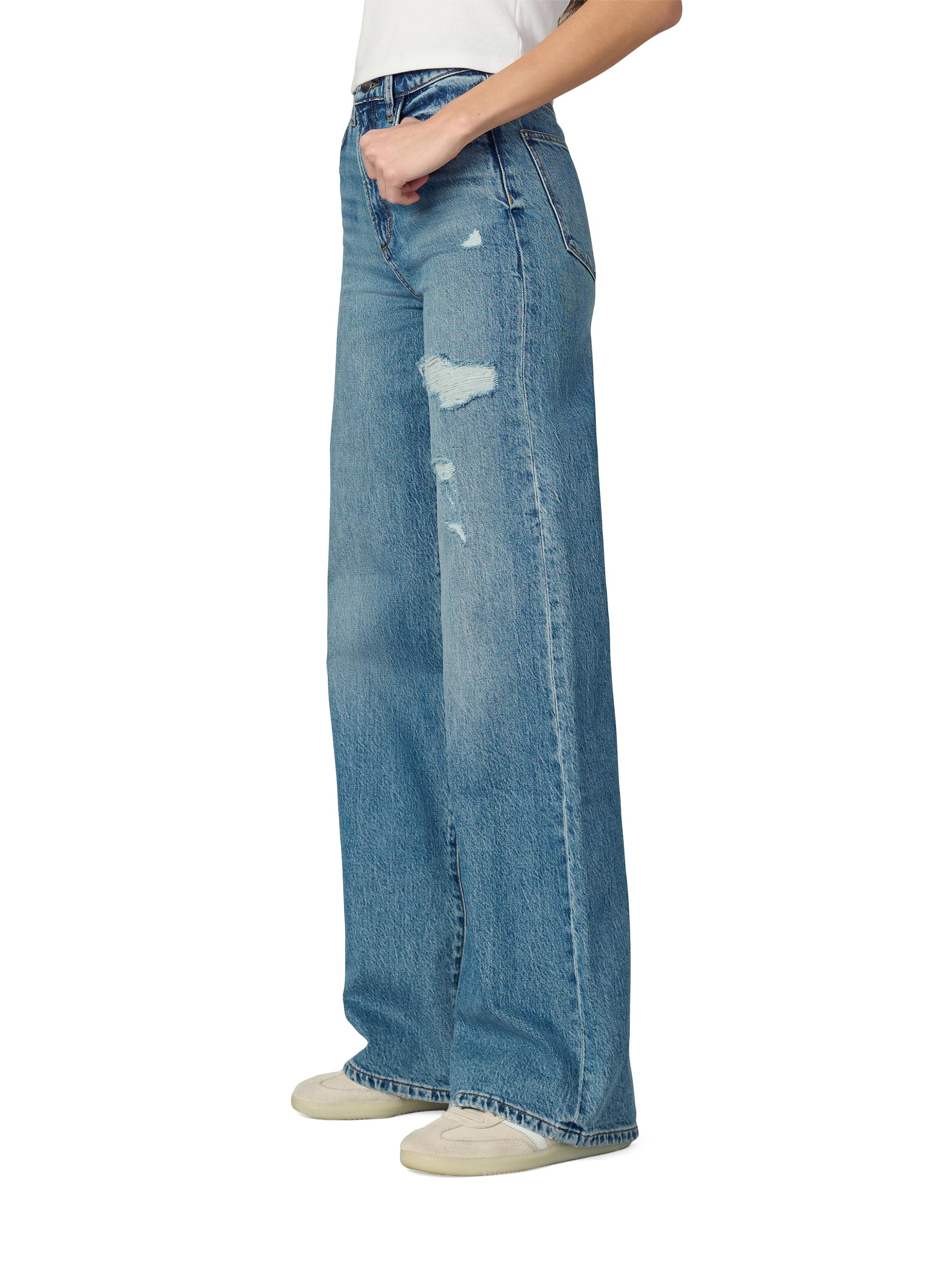 Joe's Jeans The Mia Distressed High-Rise Wide-Leg Jeans | Saks