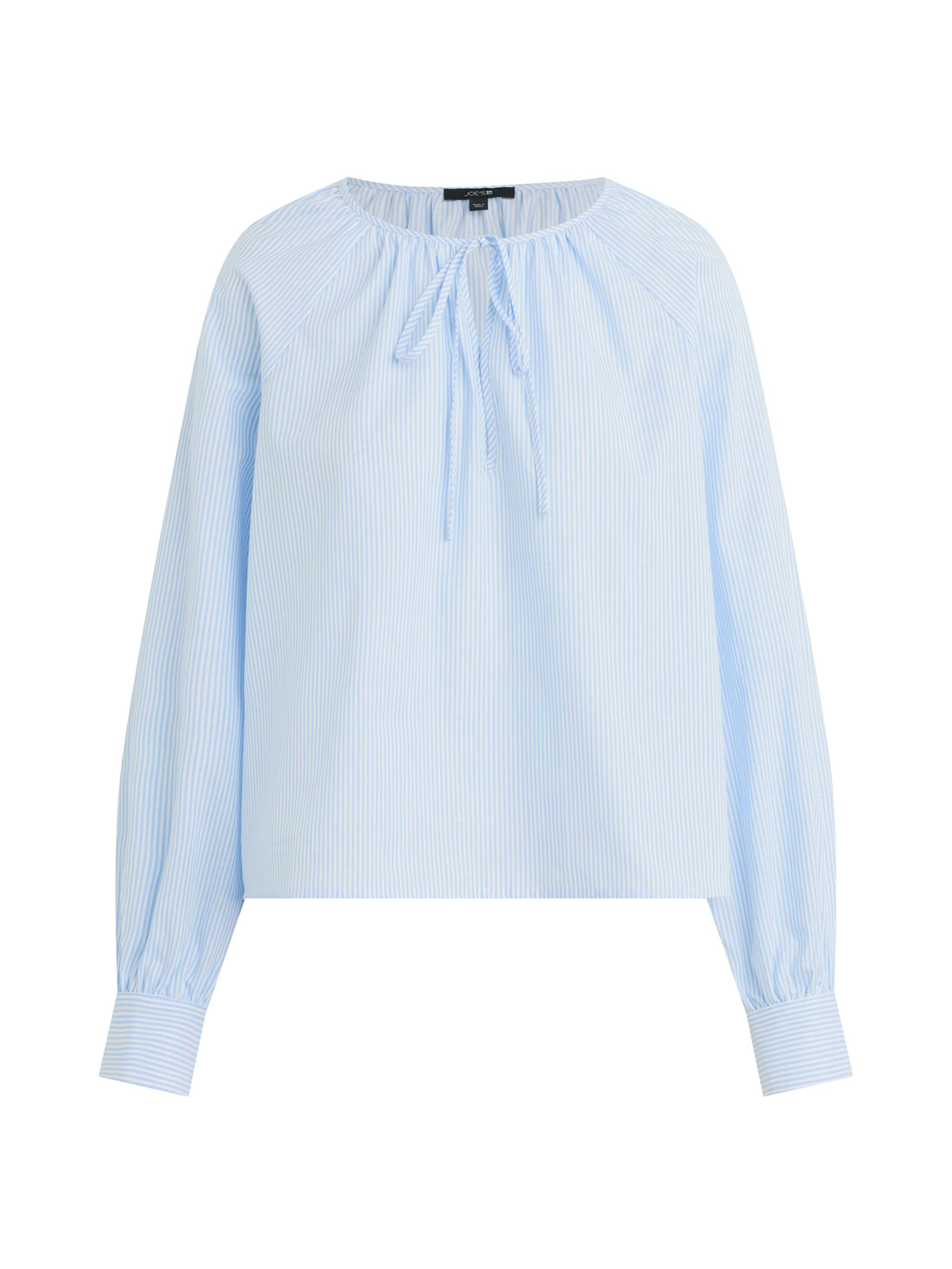 Joe's Jeans Women's The Everyday Cotton Blouse - Blue White Stripe