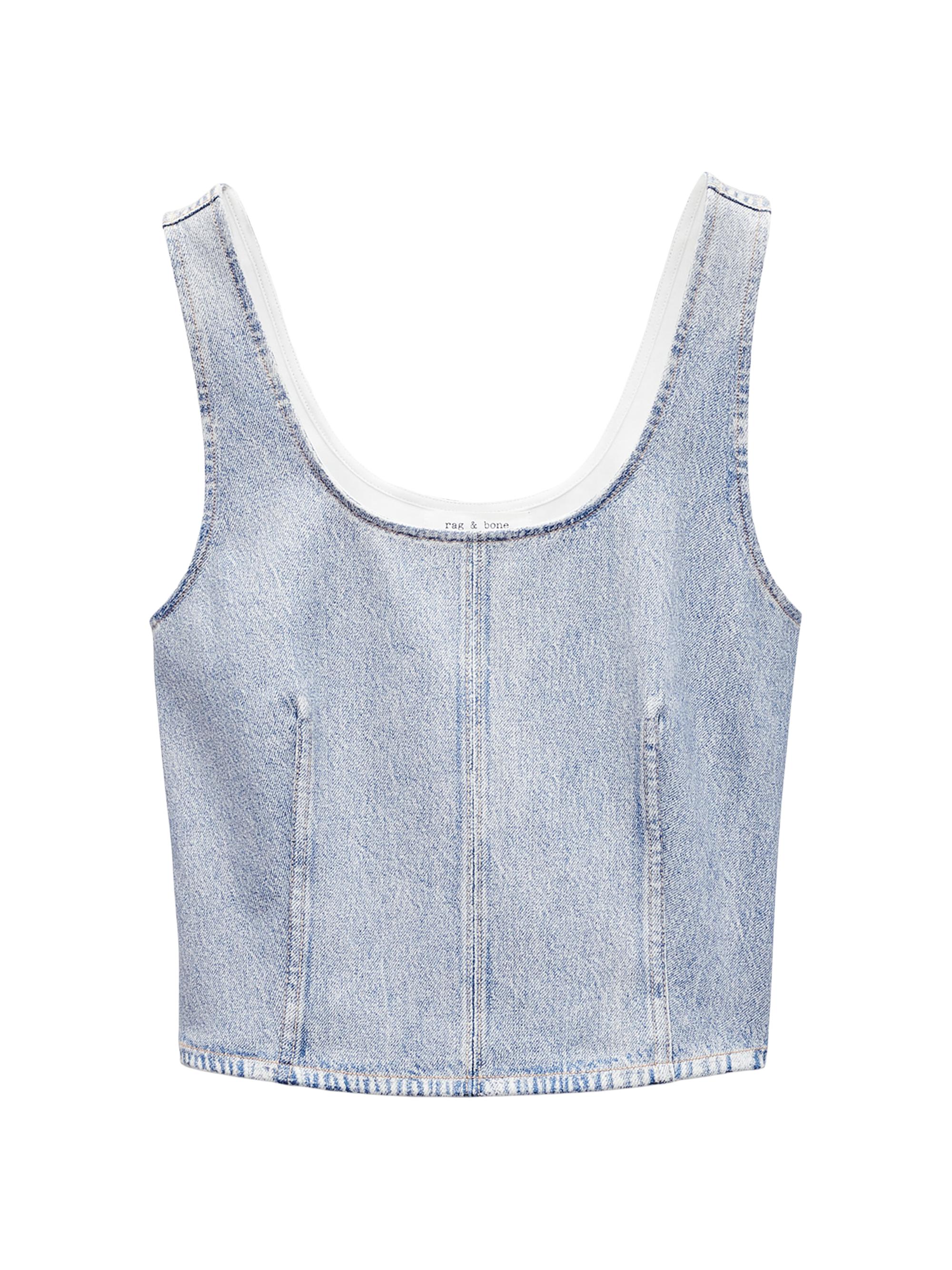 rag & bone Women's Miramar Ponte Ryan Tank - Seaside