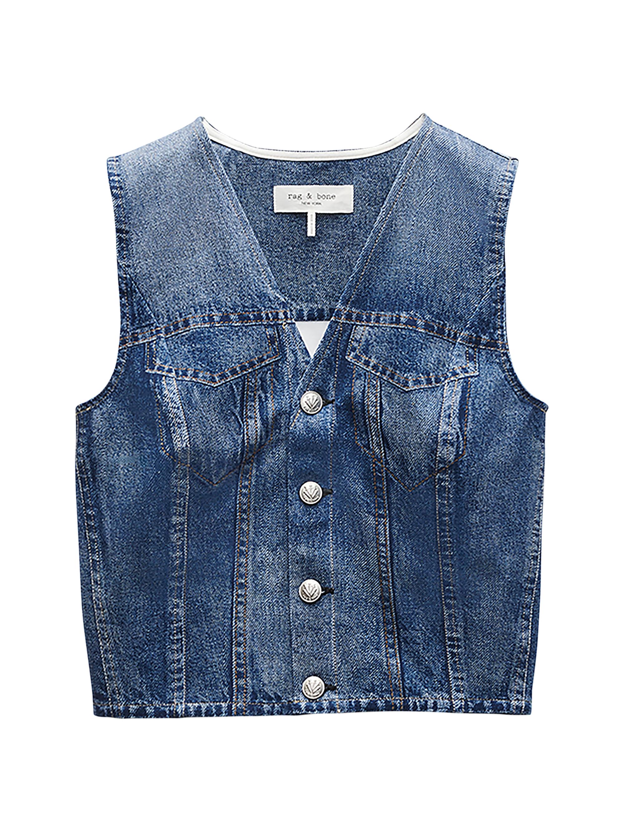 rag & bone Women's rb Miramar Ponte Isabella Vest - Hampton