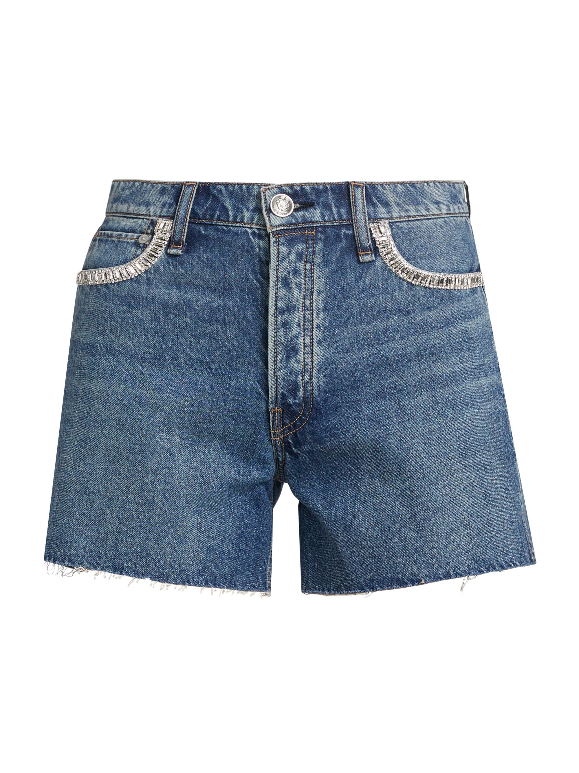 rag & bone Women's Vintage Cut-Off Shorts - Everit With Jewel