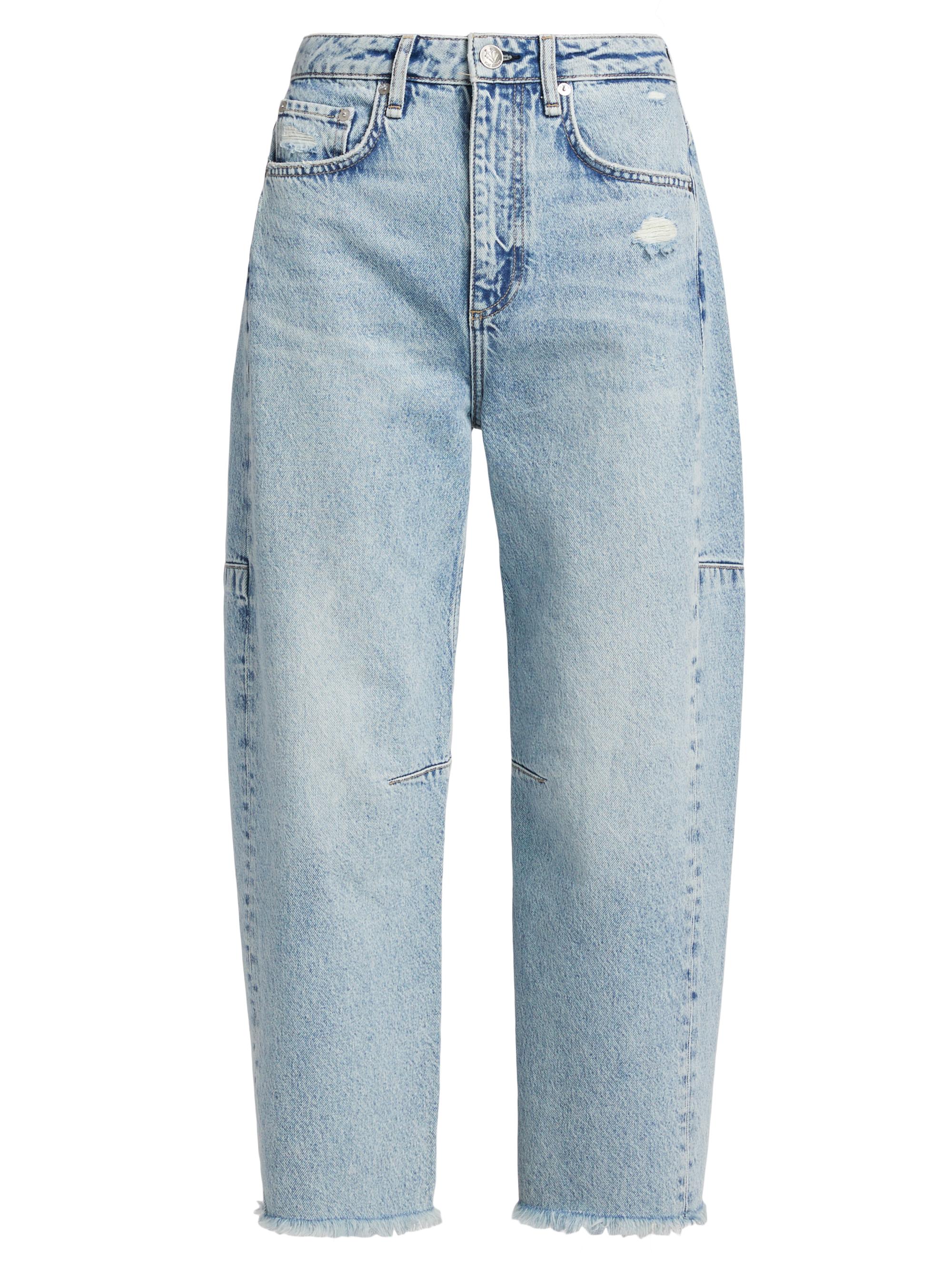 rag & bone Women's Charlie High-Rise Barrel Jeans - Lou