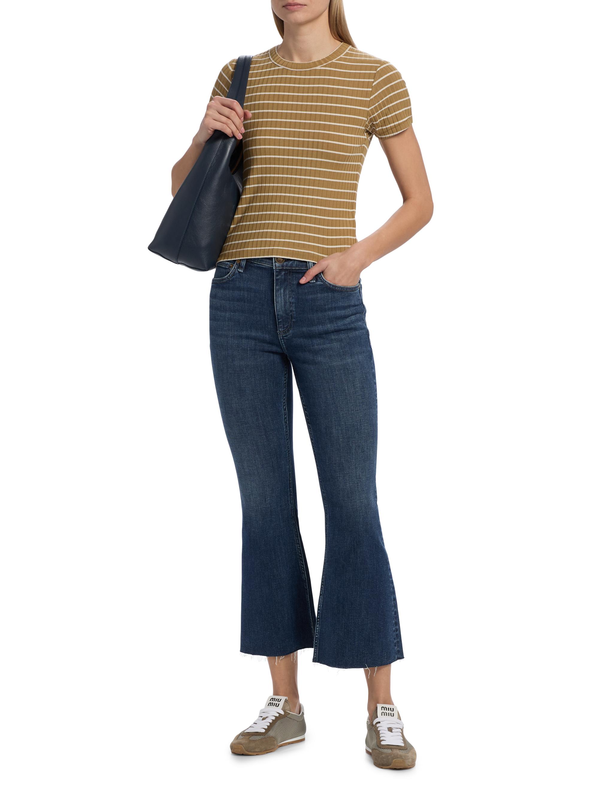 rag & bone Dahlia Flexi Mid-Rise Ankle Flare Jeans | Saks Fifth Avenue