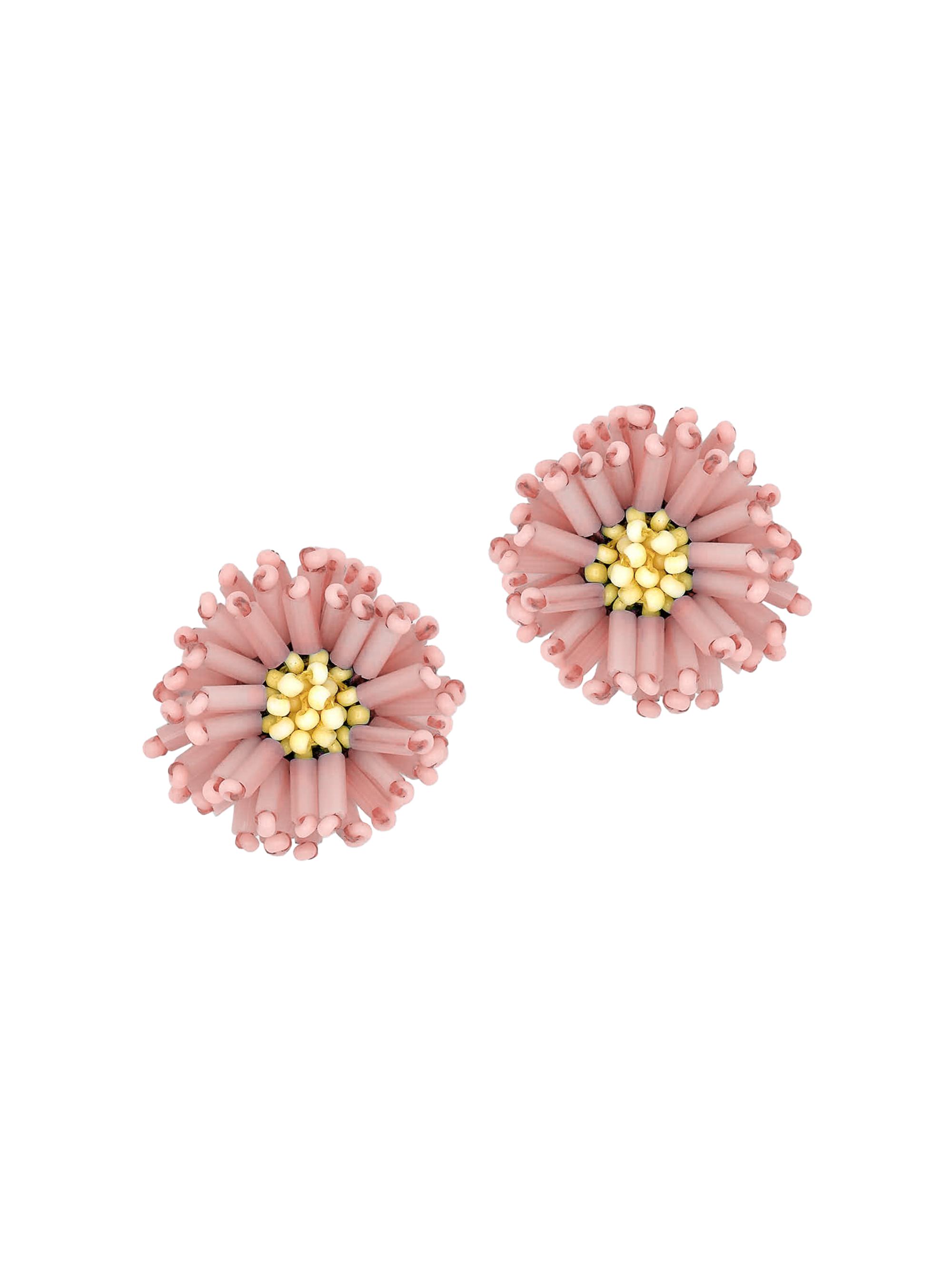 Oscar de la Renta Women's Pompom 24K-Gold-Plated & Glass Bead Stud Earrings - Lily