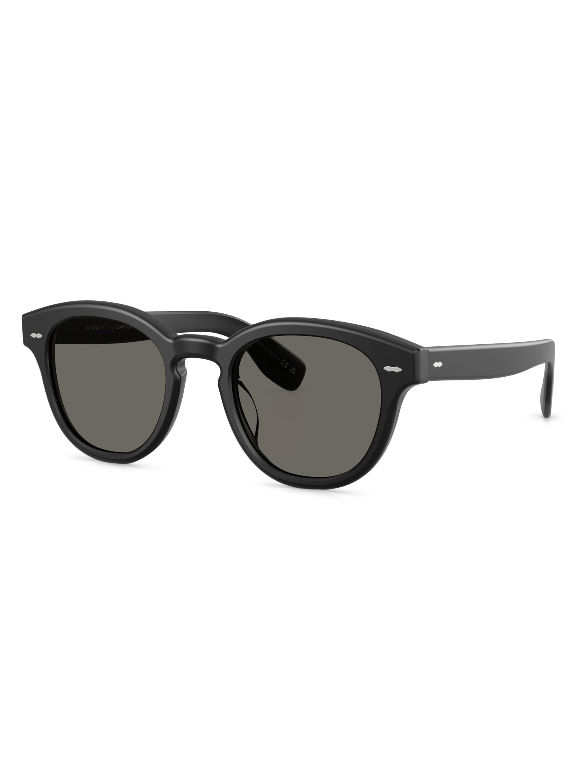 Oliver Peoples Men's Cary Grant 50MM Phantos Pillow Sunglasses - Matte Black