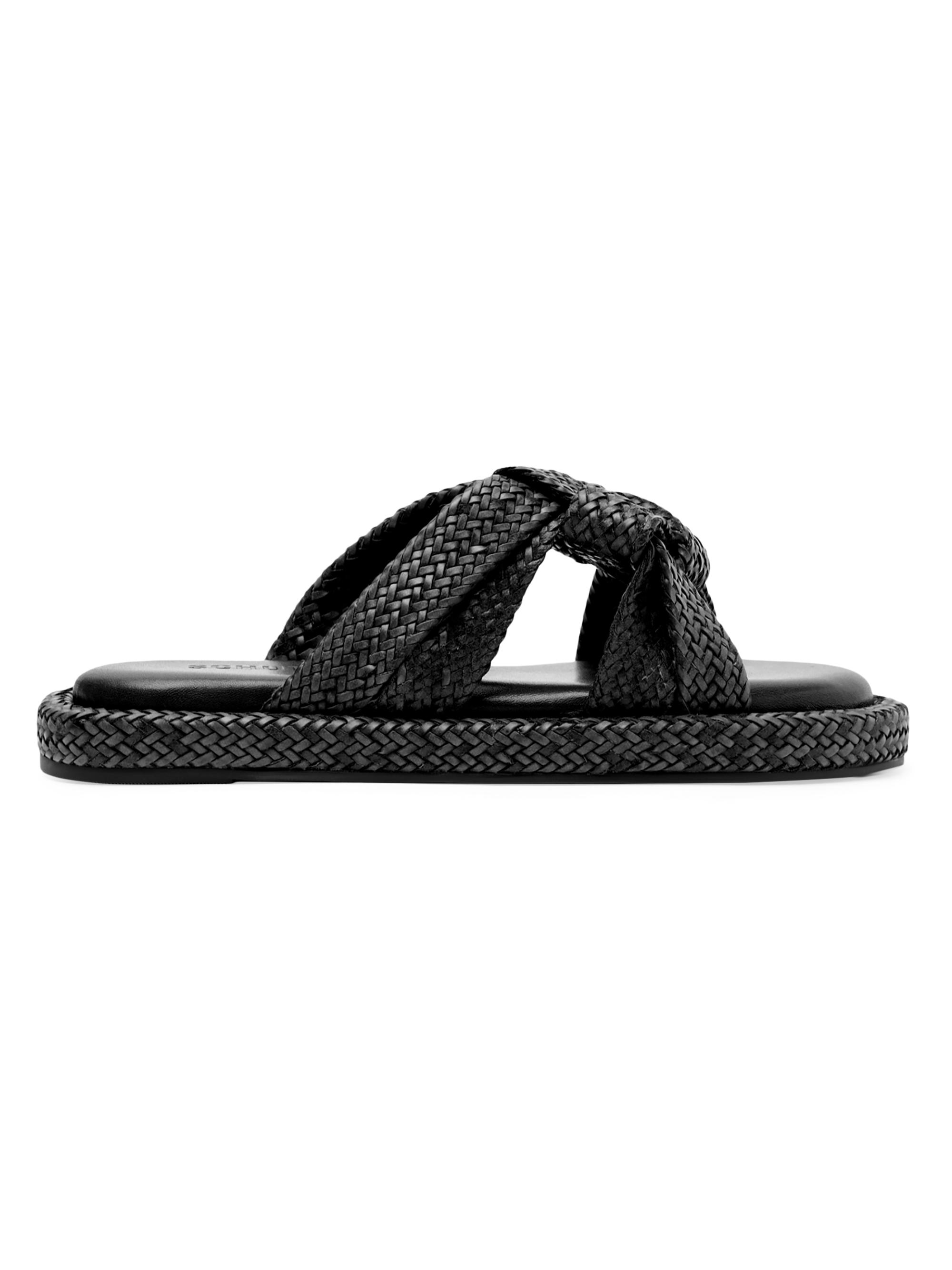 Schutz Kali Braided Flat Sandals | Saks Fifth Avenue