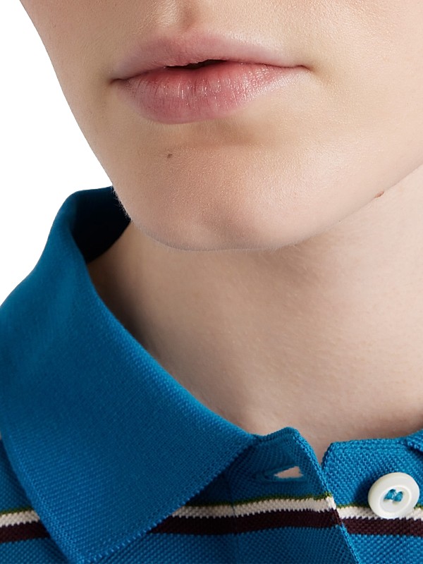 Shop Prada Striped Piqué Polo Shirt | Saks Fifth Avenue Shop Prada Striped Piqué Polo Shirt | Saks Fifth Avenue