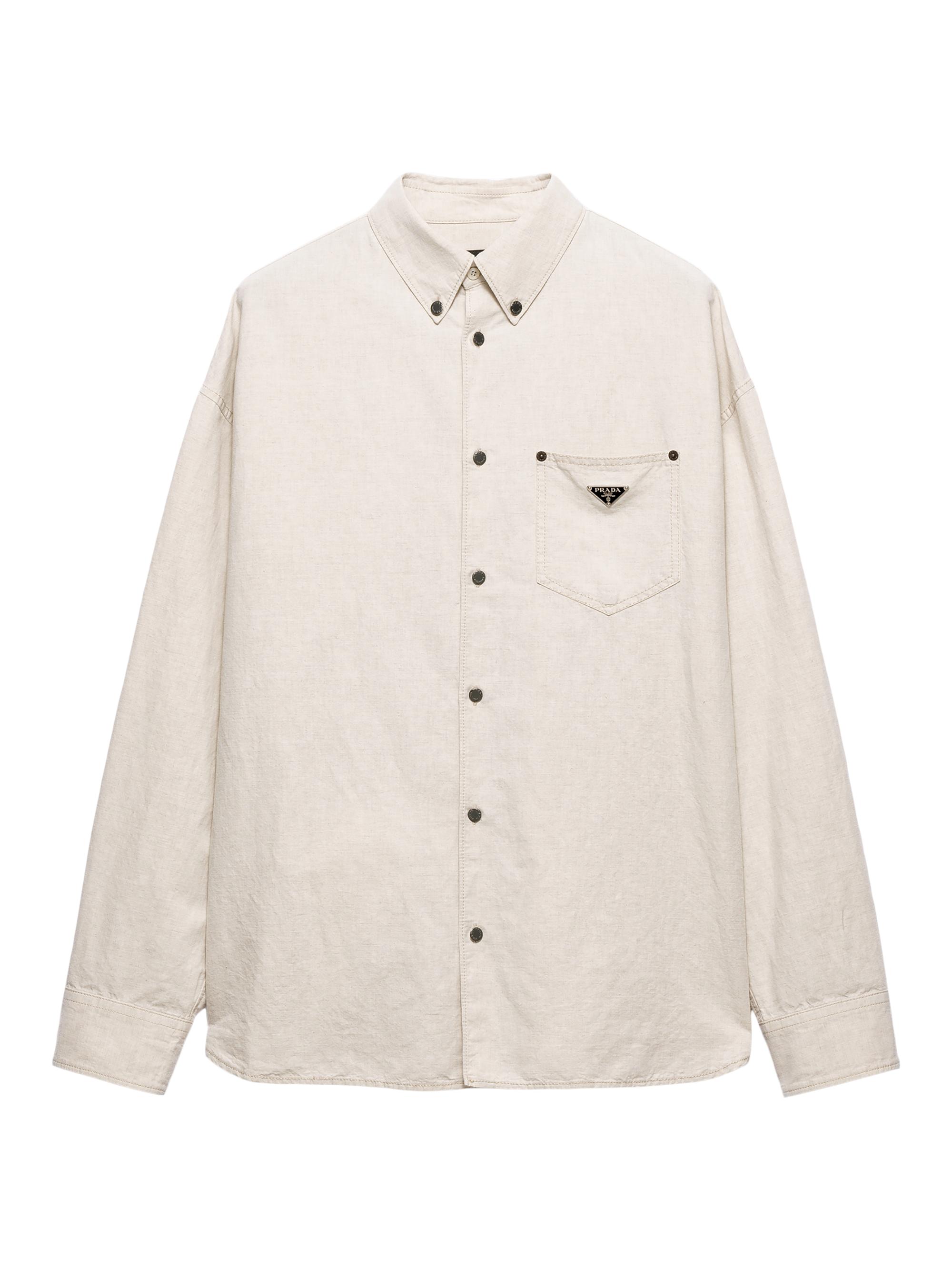 Prada Men's Chambray Shirt - Beige
