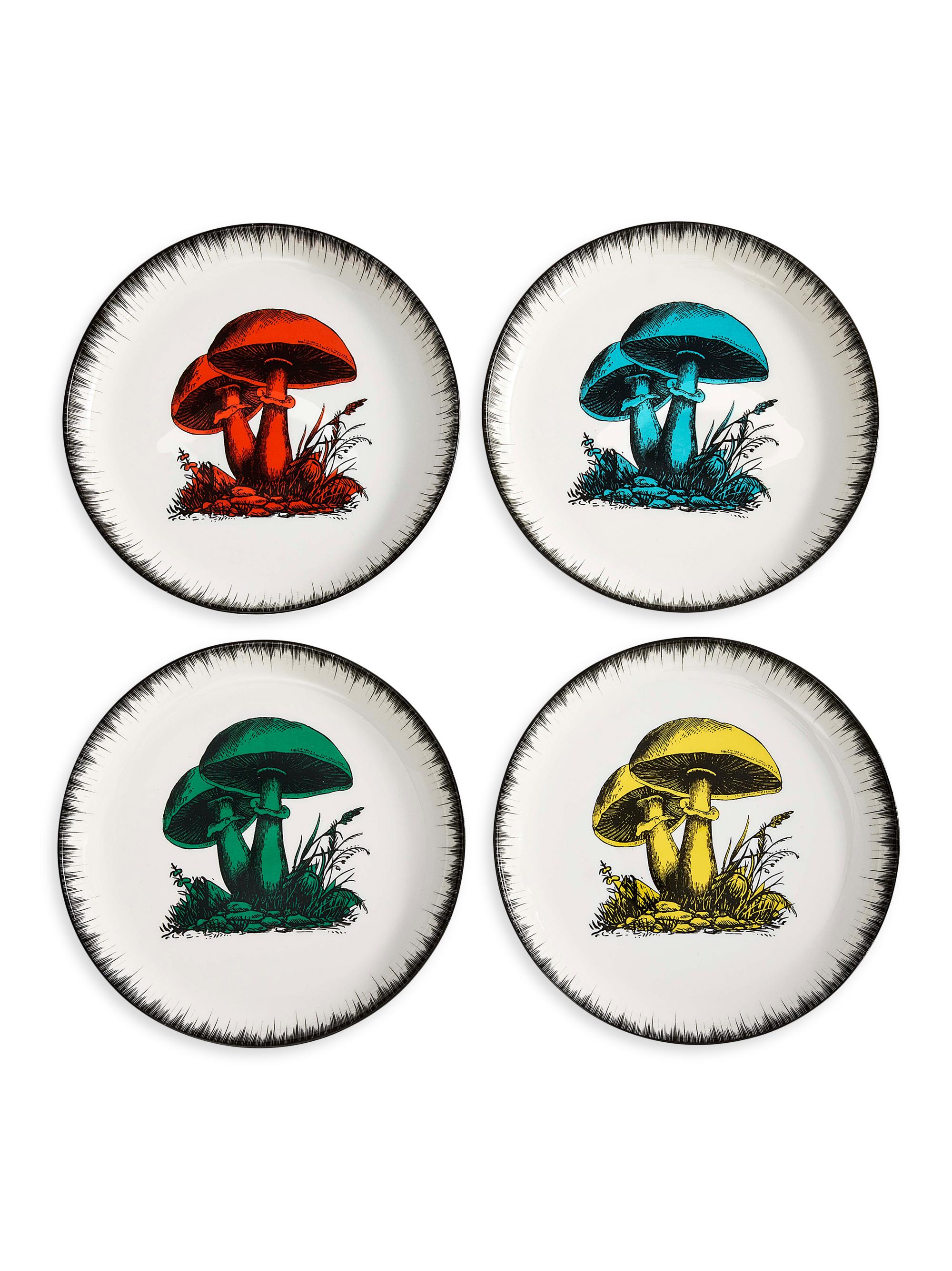 Jonathan Adler Botanist 4-Piece Canape Plate Set