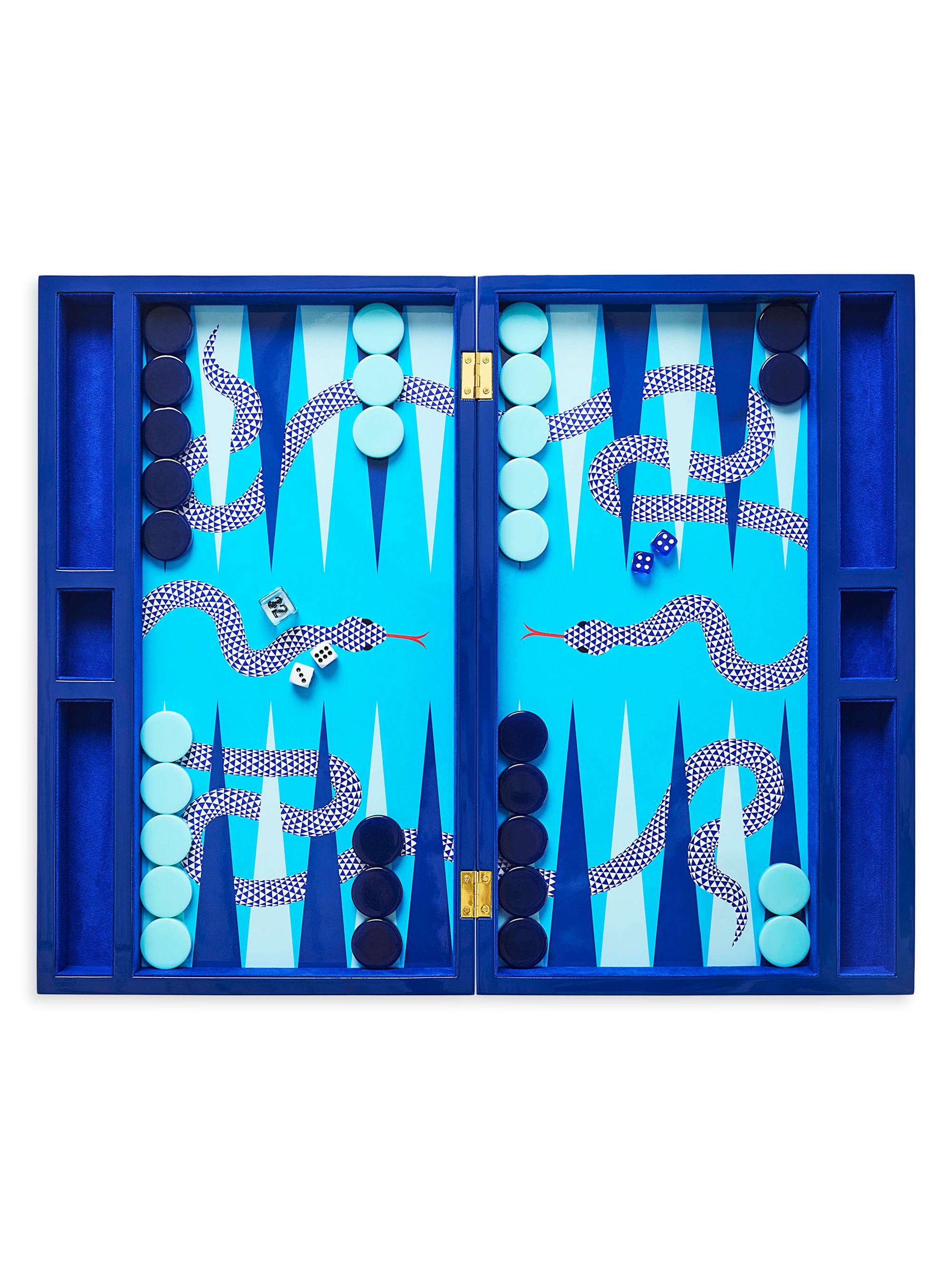 Jonathan Adler Eden Backgammon Set - Blue