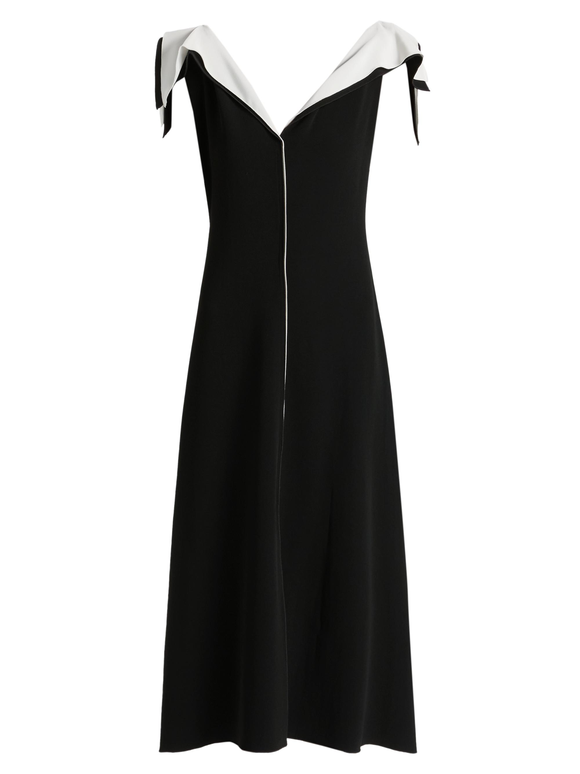 Altuzarra Women's Jophee Draped-Shoulder Cocktail Dress - Black
