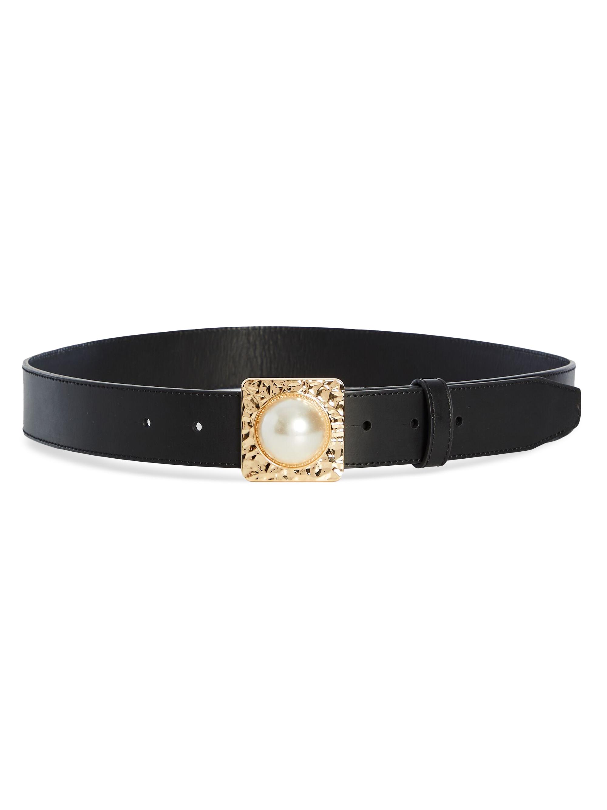 Retrofête Women's Audre Leather Belt - Black