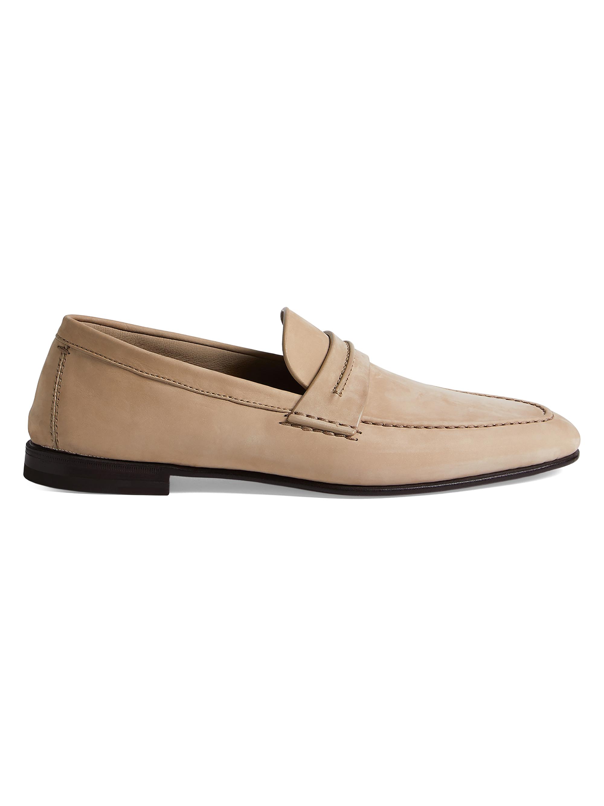 ZEGNA Men's Secondskin Mocassin Loafers - Beige