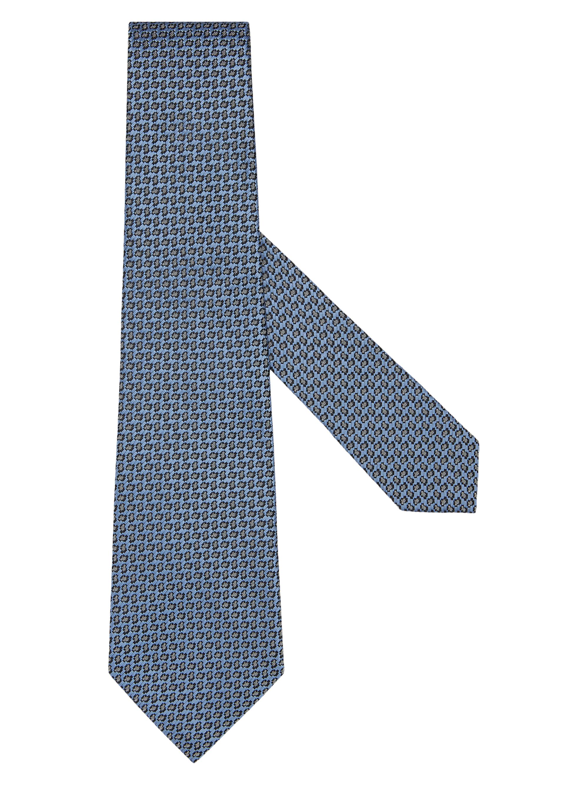 ZEGNA Men's Silk Tie - Light Blue