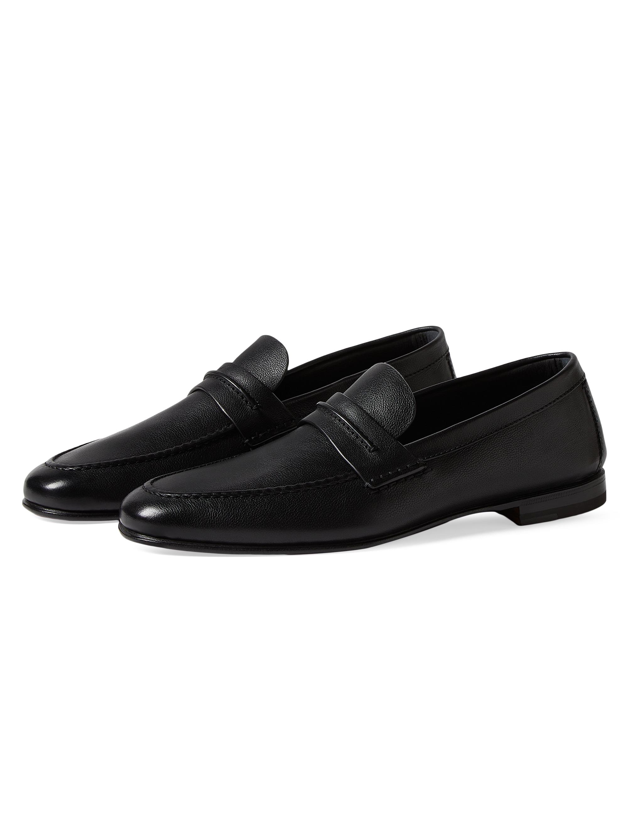 ZEGNA Natural Grain Leather Mocassin Loafer | Saks Fifth Avenue