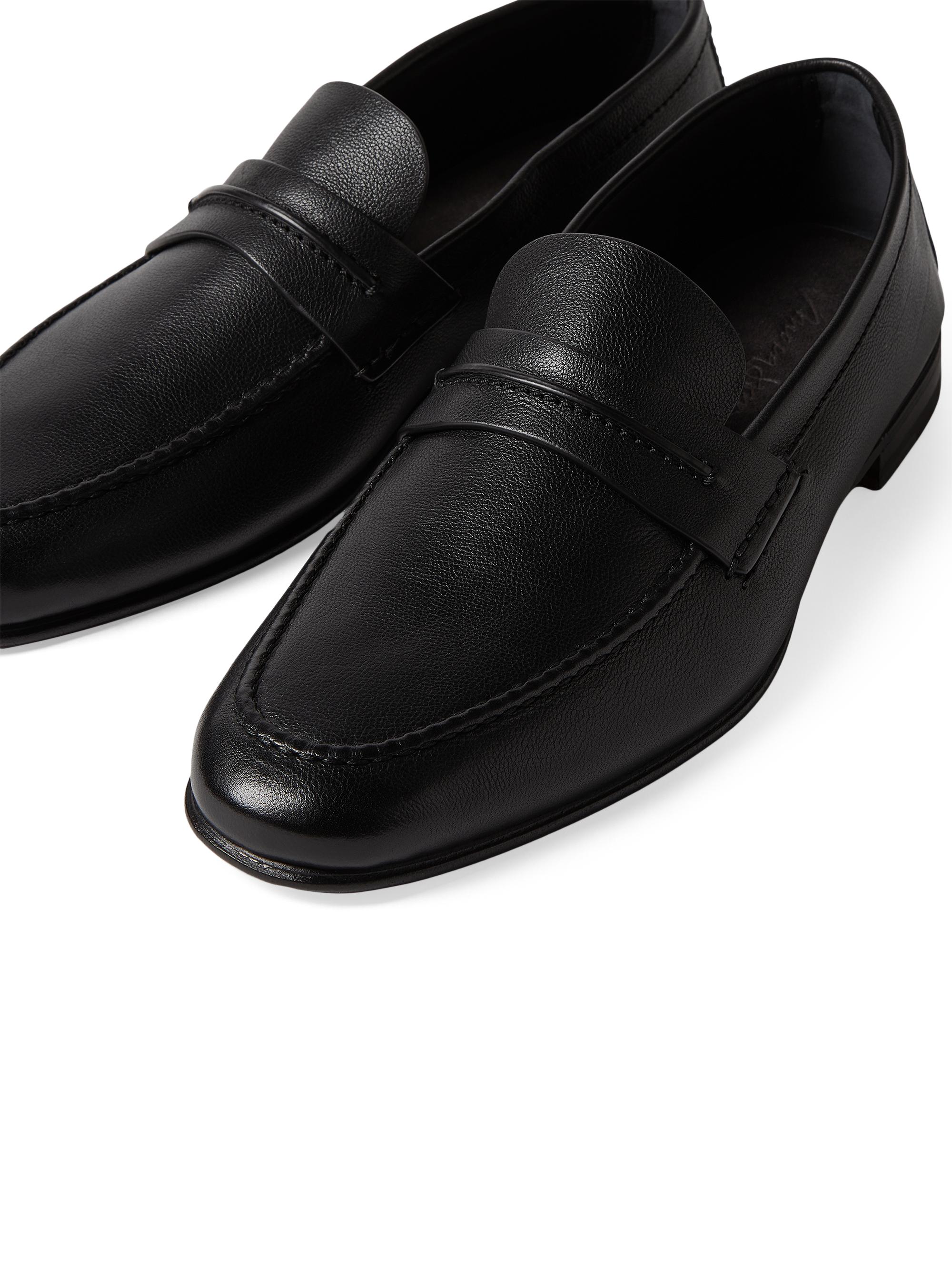 ZEGNA Natural Grain Leather Mocassin Loafer | Saks Fifth Avenue
