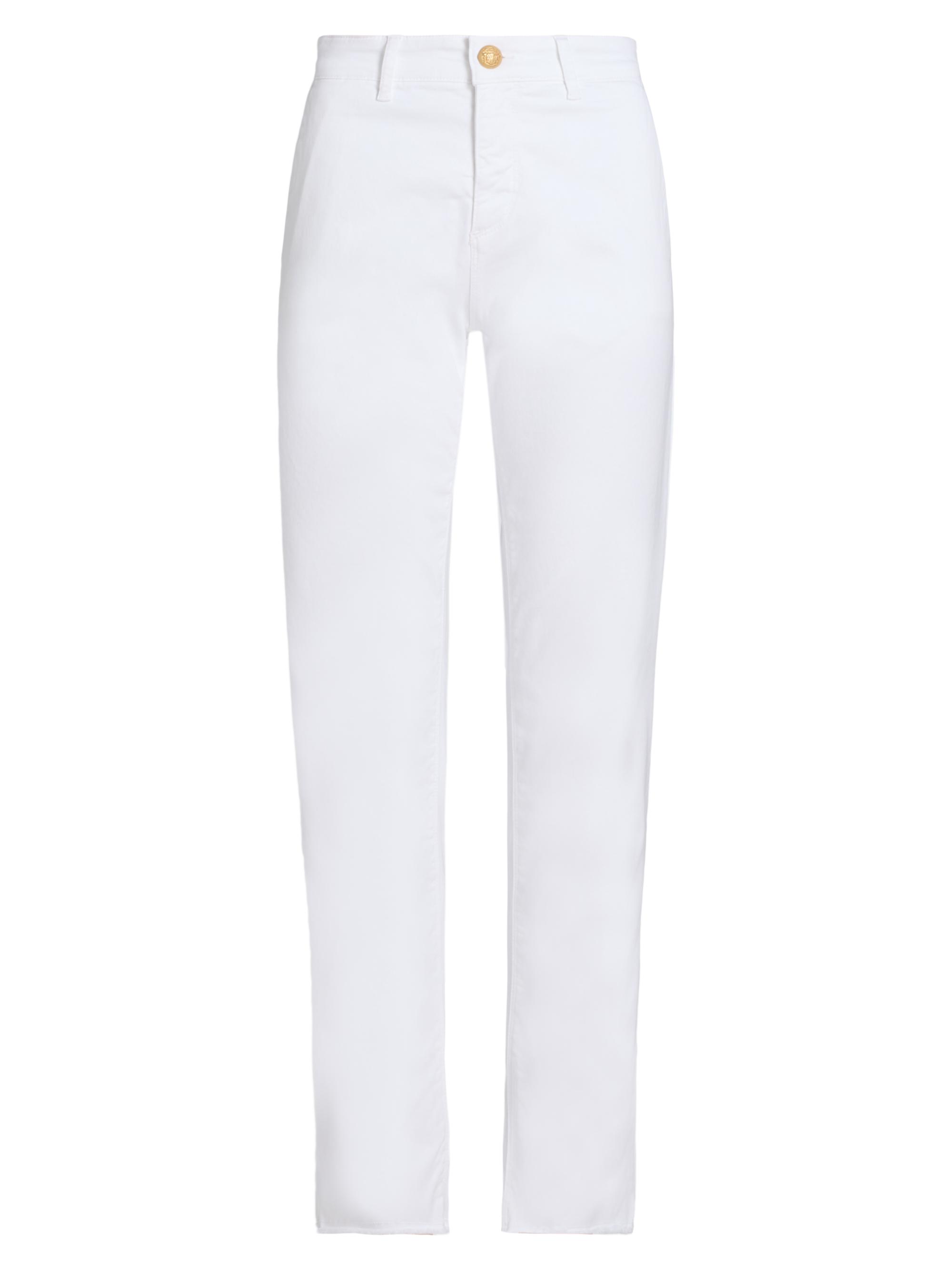 Kobi Halperin Women's Cathy Twill Fray-Hem Pants - White