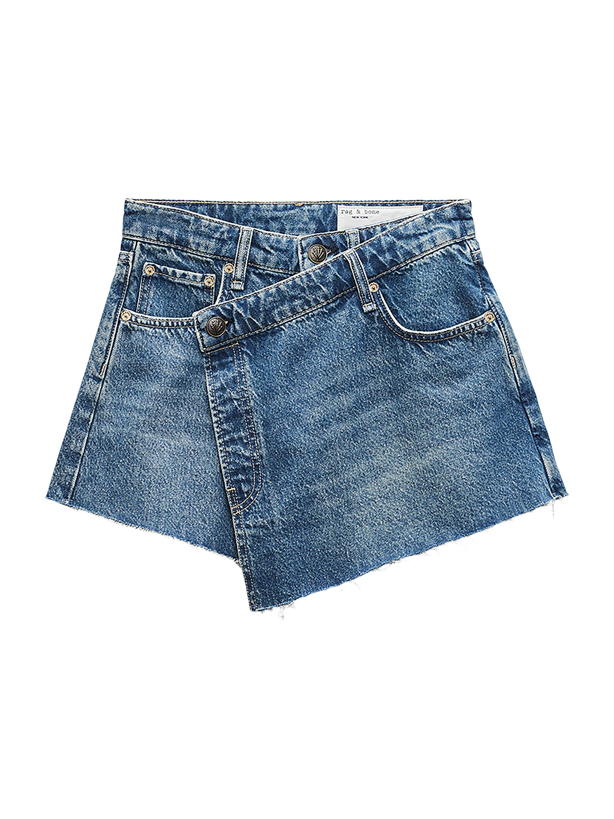 rag & bone Women's Belina Denim Skort - Amity