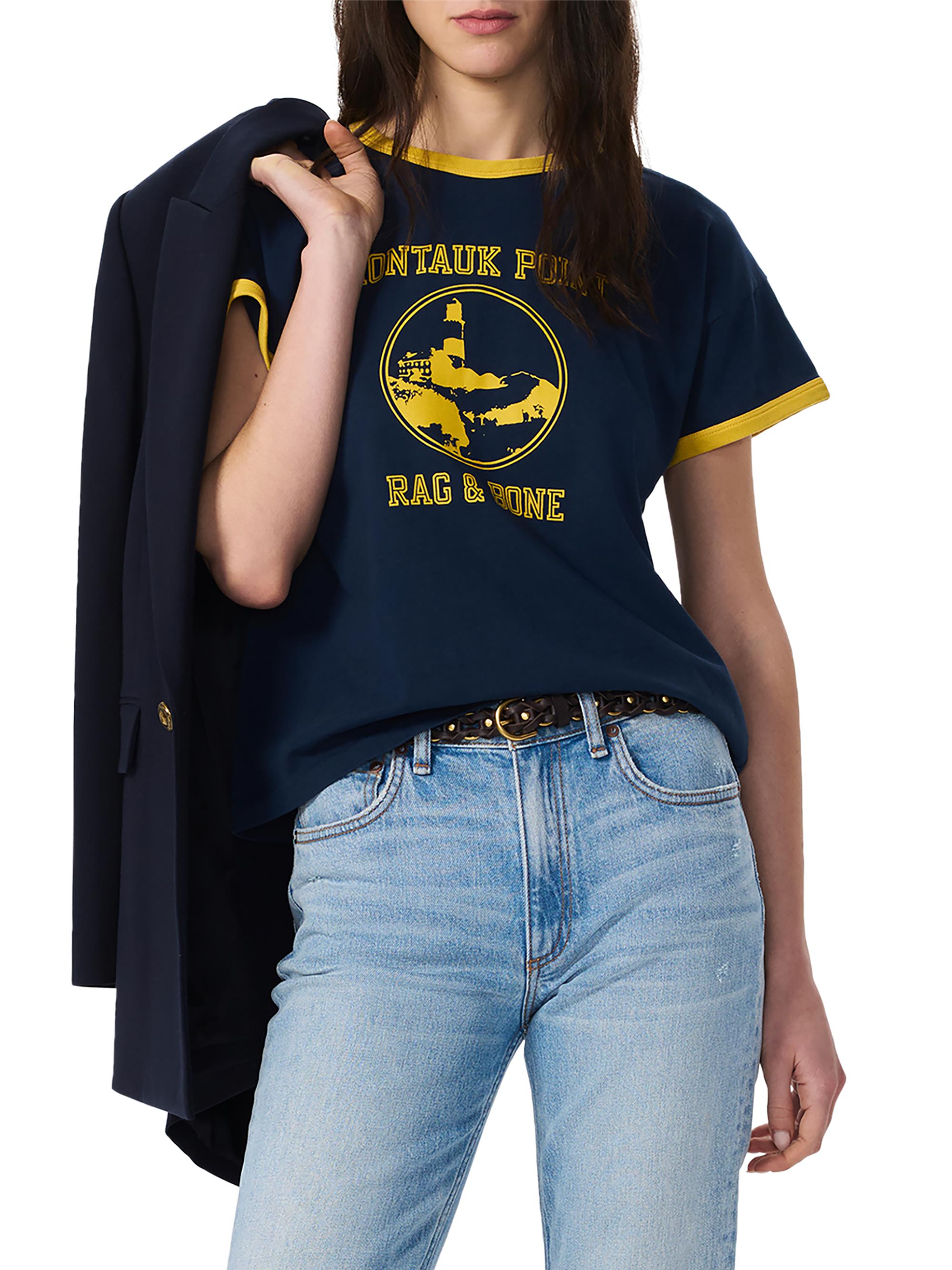 rag & bone Boxy Ringer T-Shirt | Saks Fifth Avenue
