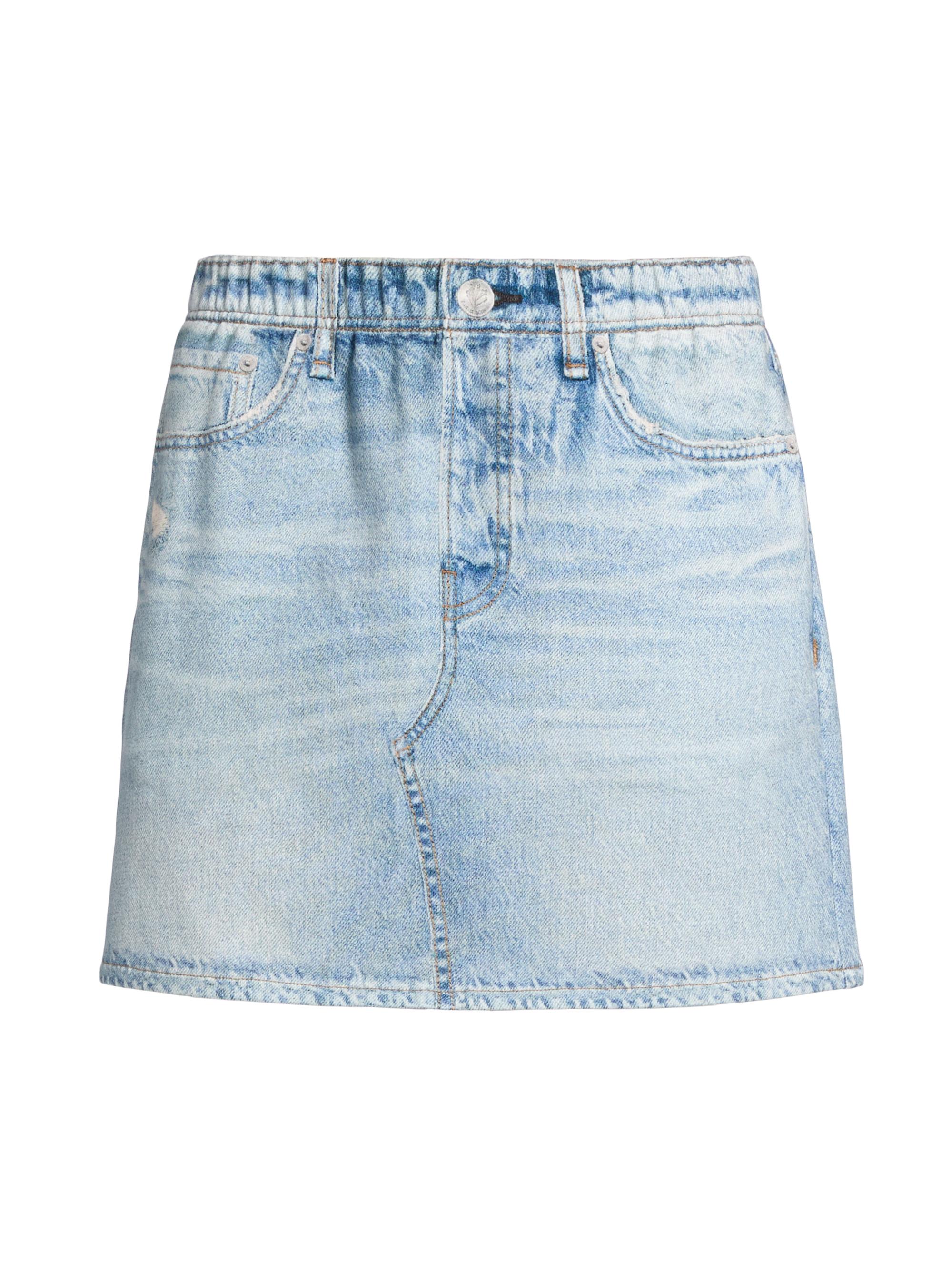 rag & bone Women's The Miramar Terry Miniskirt - Meadowblue
