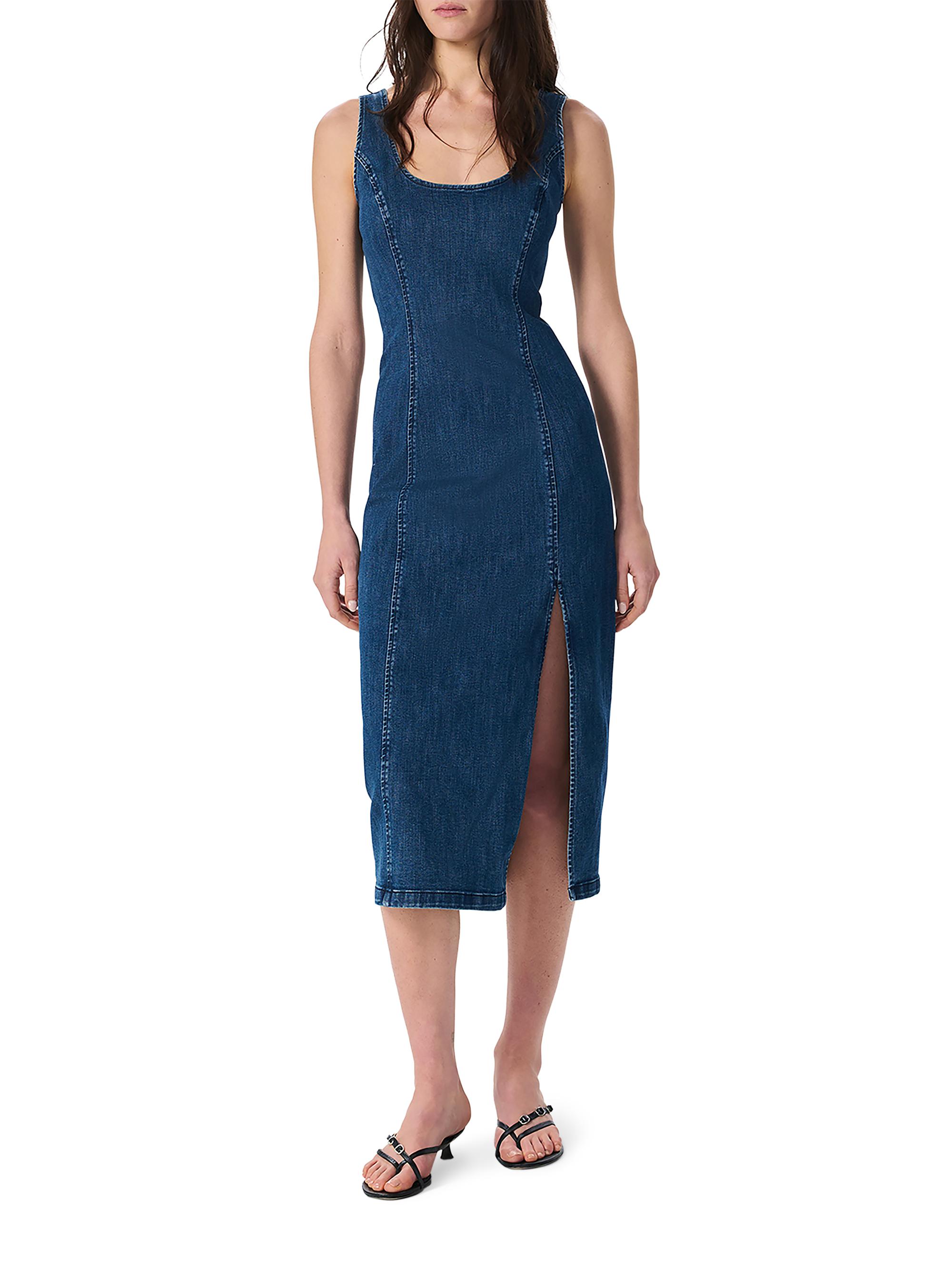 green emerald velvet dress Athena Women Embellished Linen A-Line Midi Dress  athenalifestyle.com