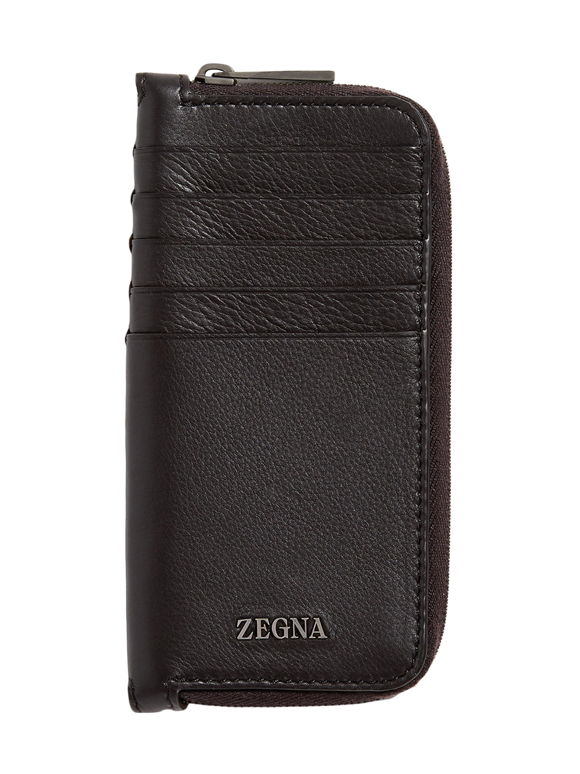 ZEGNA Men's Secondskin Wallet - Dark Brown