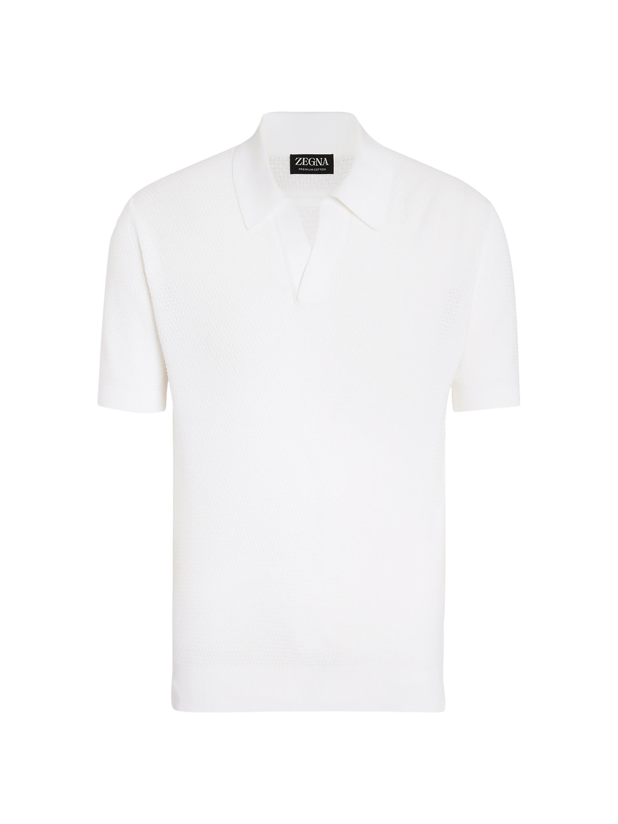 ZEGNA Men's Polo Ribbed Hem Shirt - Ochre