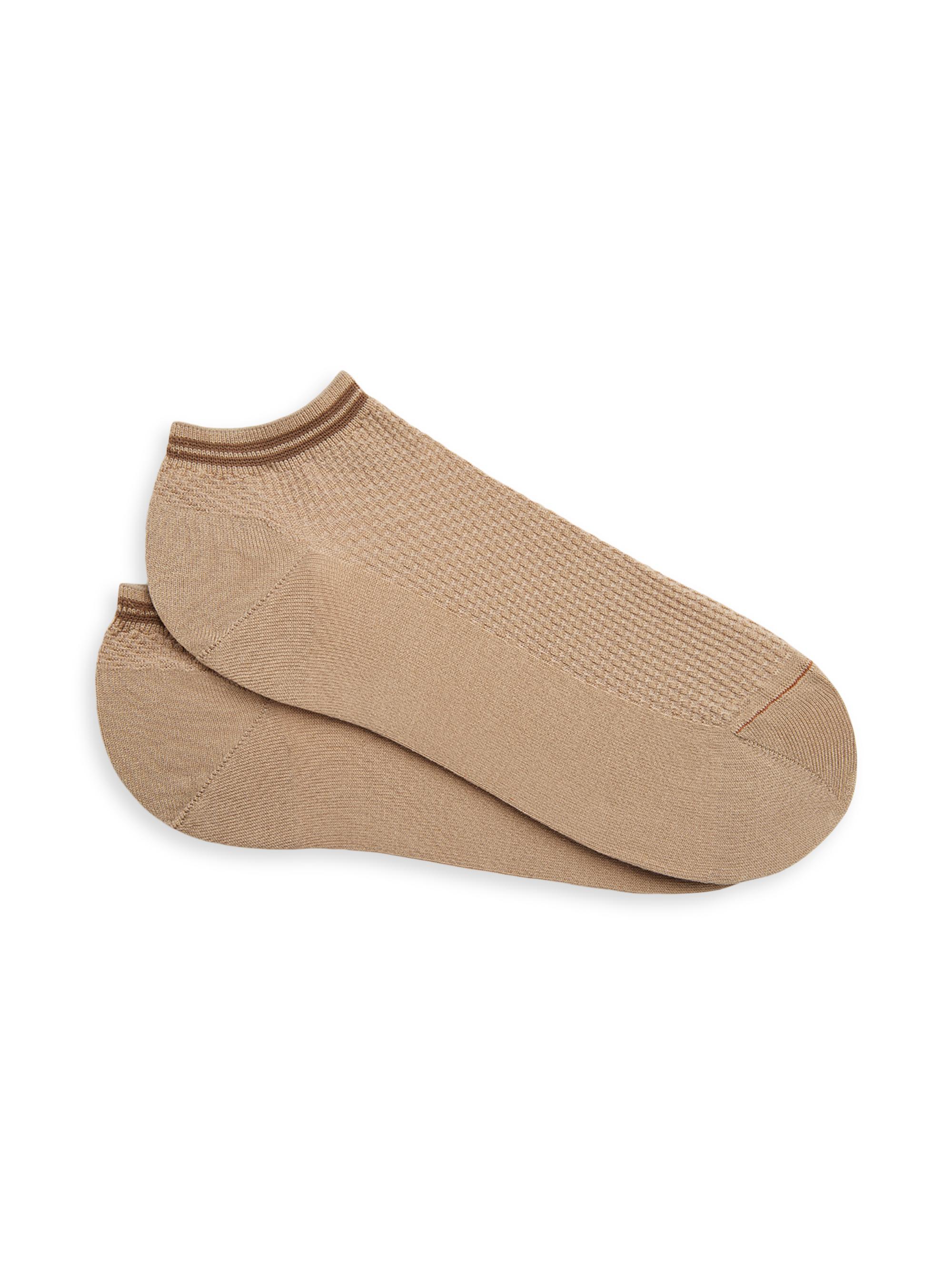 ZEGNA Men's Cotton Blend Socks - Brown