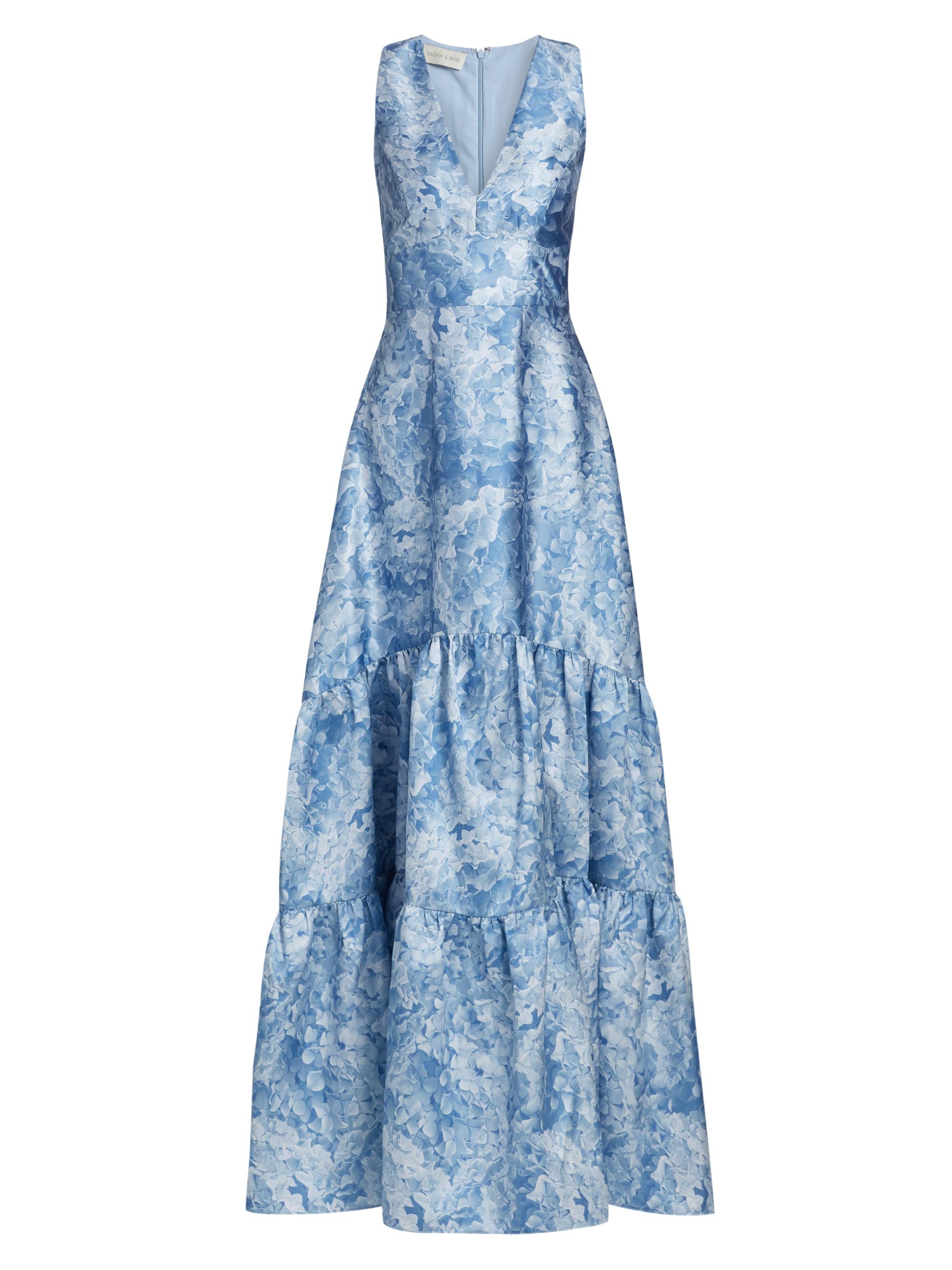 Sachin & Babi Women's Rori Floral Sleeveless Gown - Hydrangea Blooms