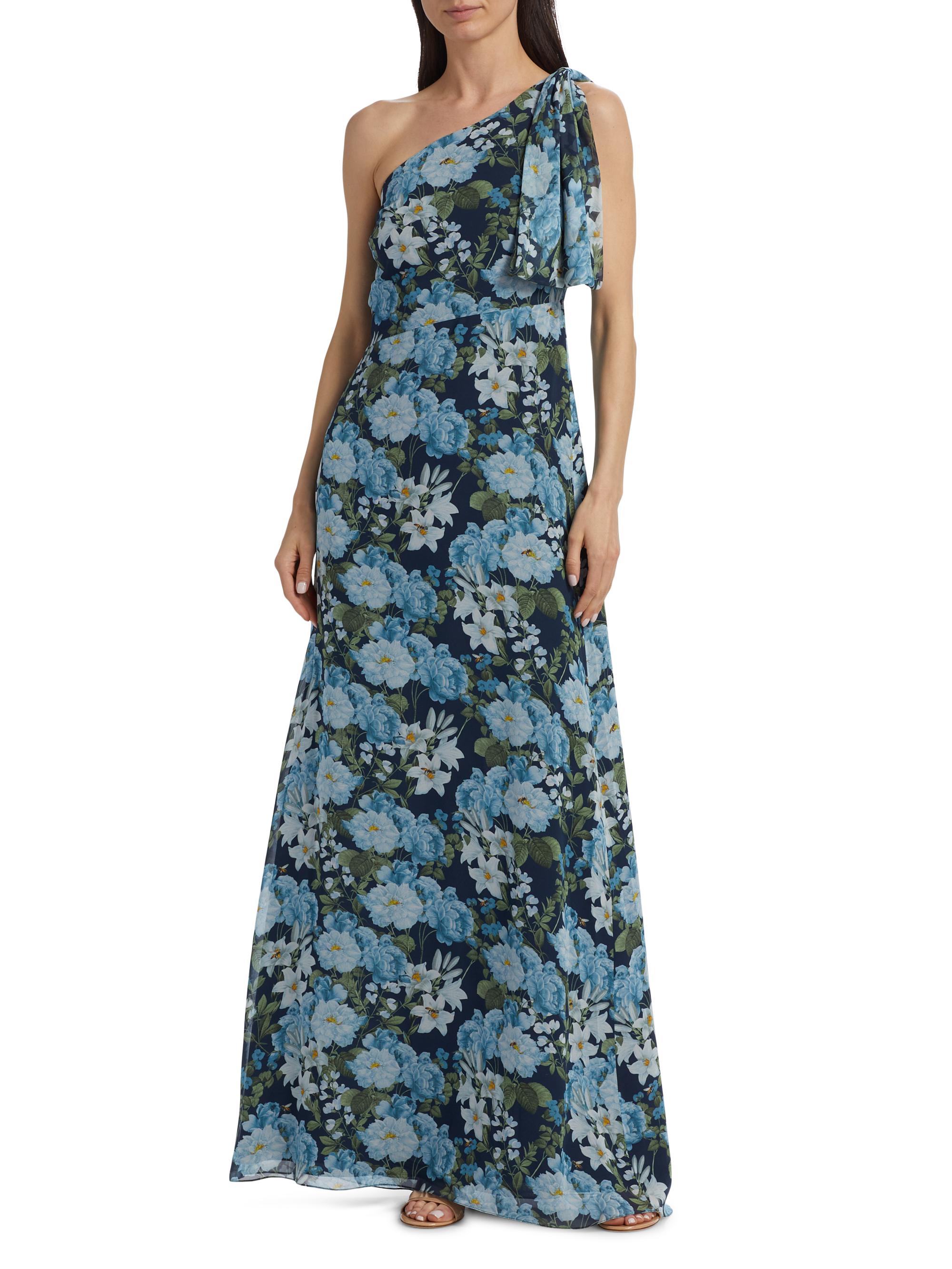 SACHIN BABI Chelsea Floral One-Shoulder Gown | Saks Fifth Avenue