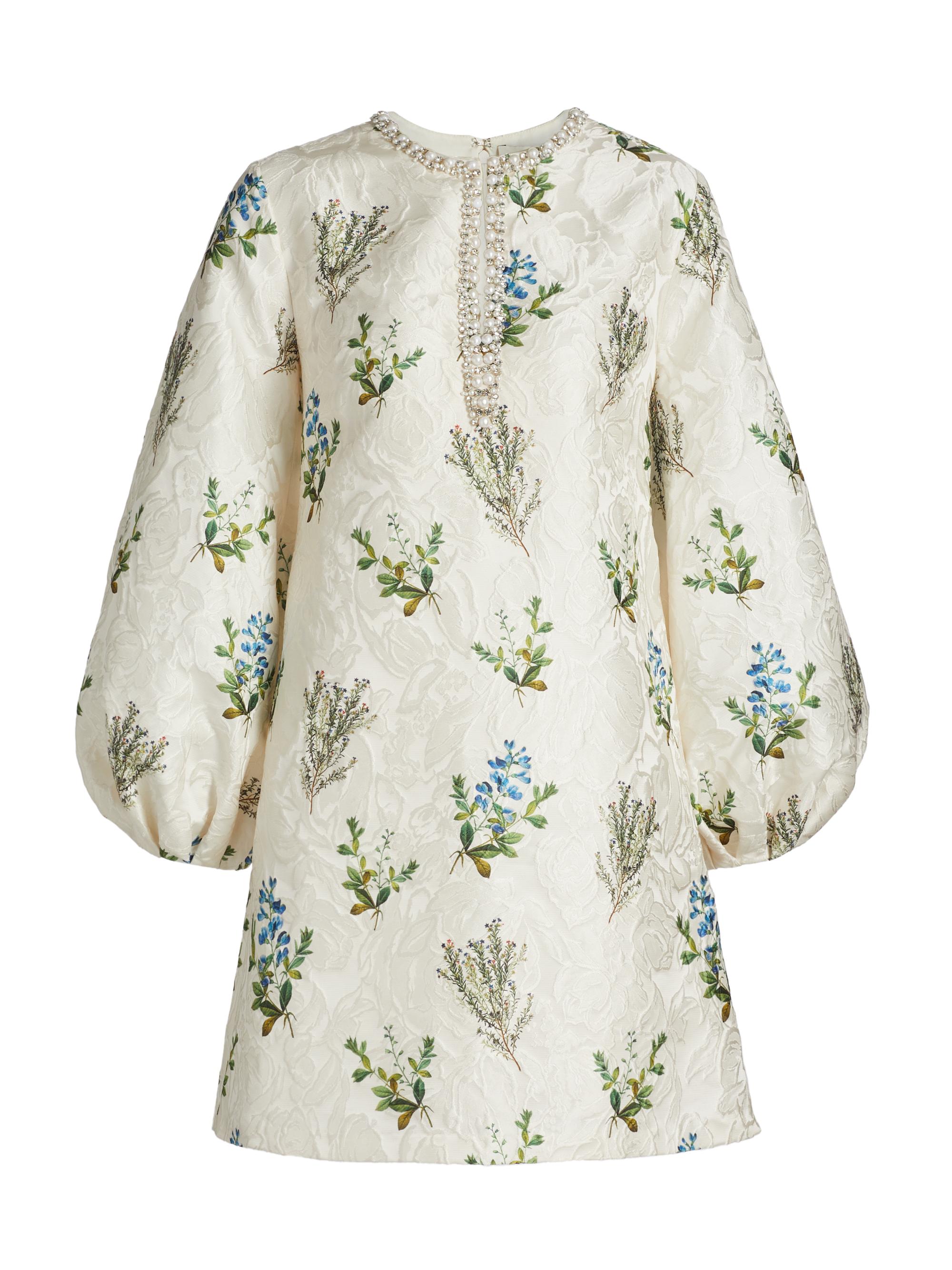 Sachin & Babi Women's Perry Printed Embellished Minidress - Pearl Panicle