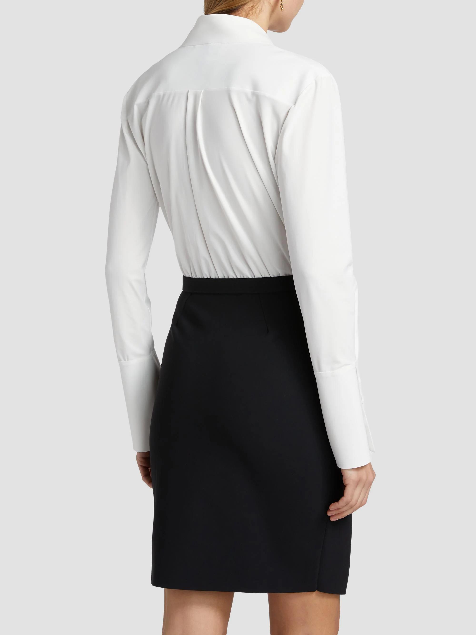 Chiara Boni La Petite Robe Faro Bic Colorblocked Belted Midi-Shirtdress ...