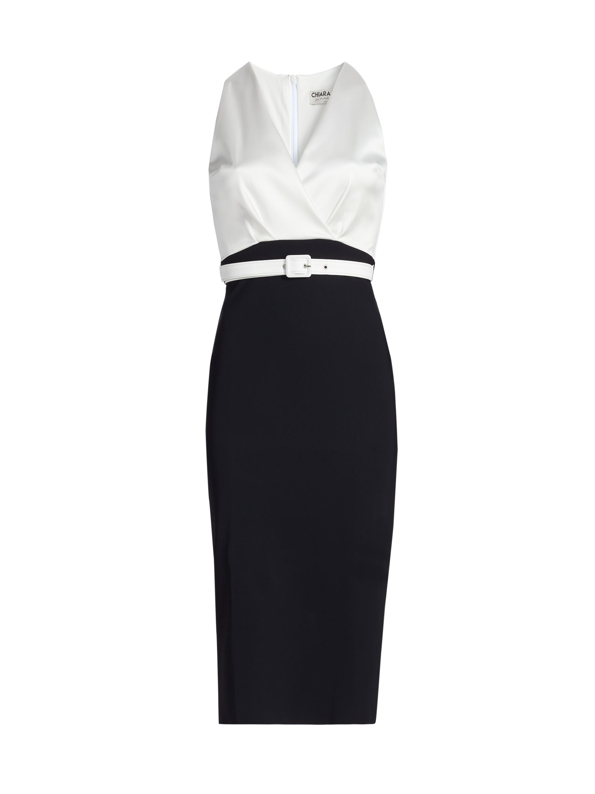 Chiara Boni La Petite Robe Women's Rona Two-Tone Cocktail Dress - Black White