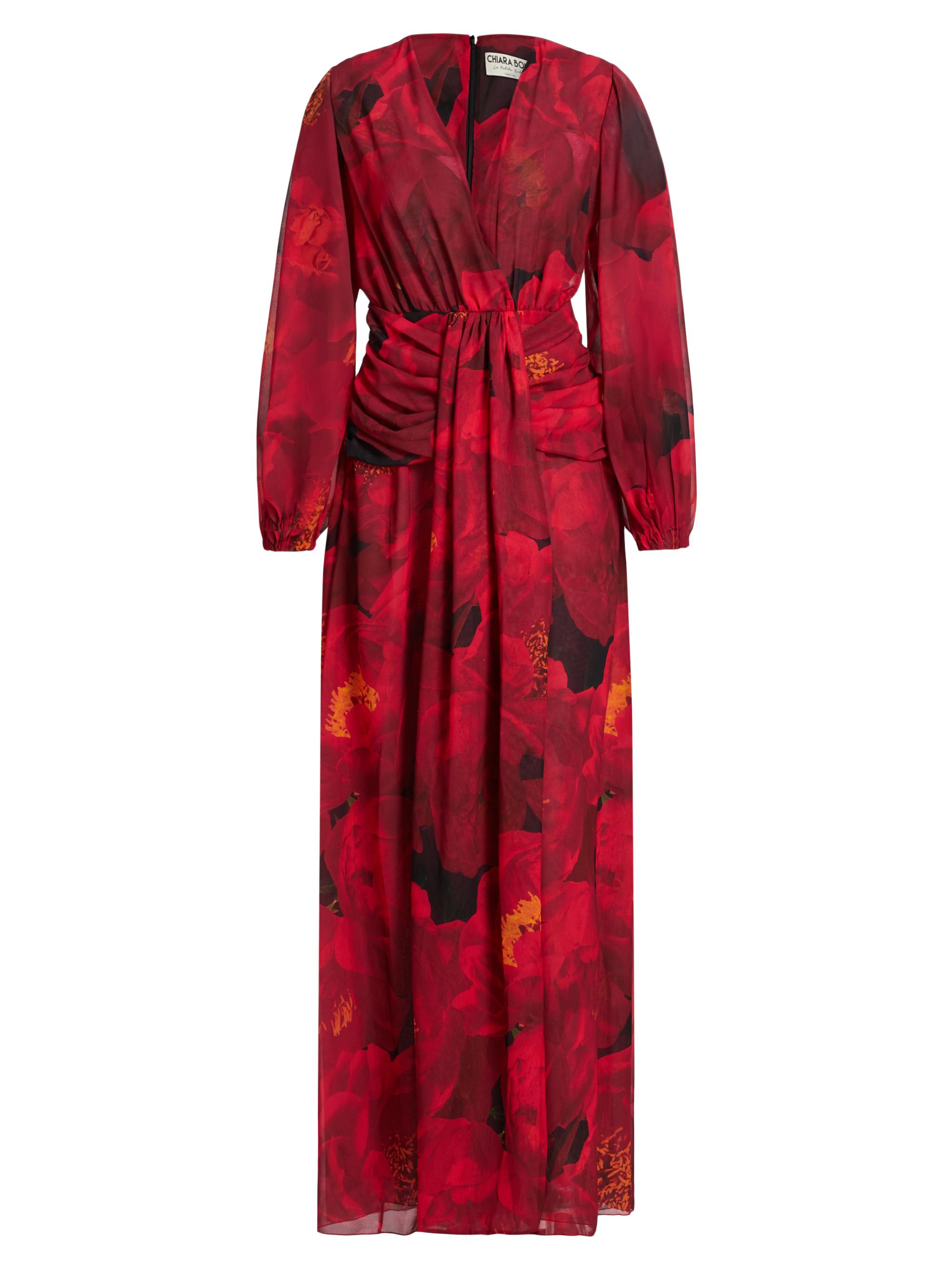 Chiara Boni La Petite Robe Women's Simin Floral Chiffon Surplice Maxi Dress - Pat